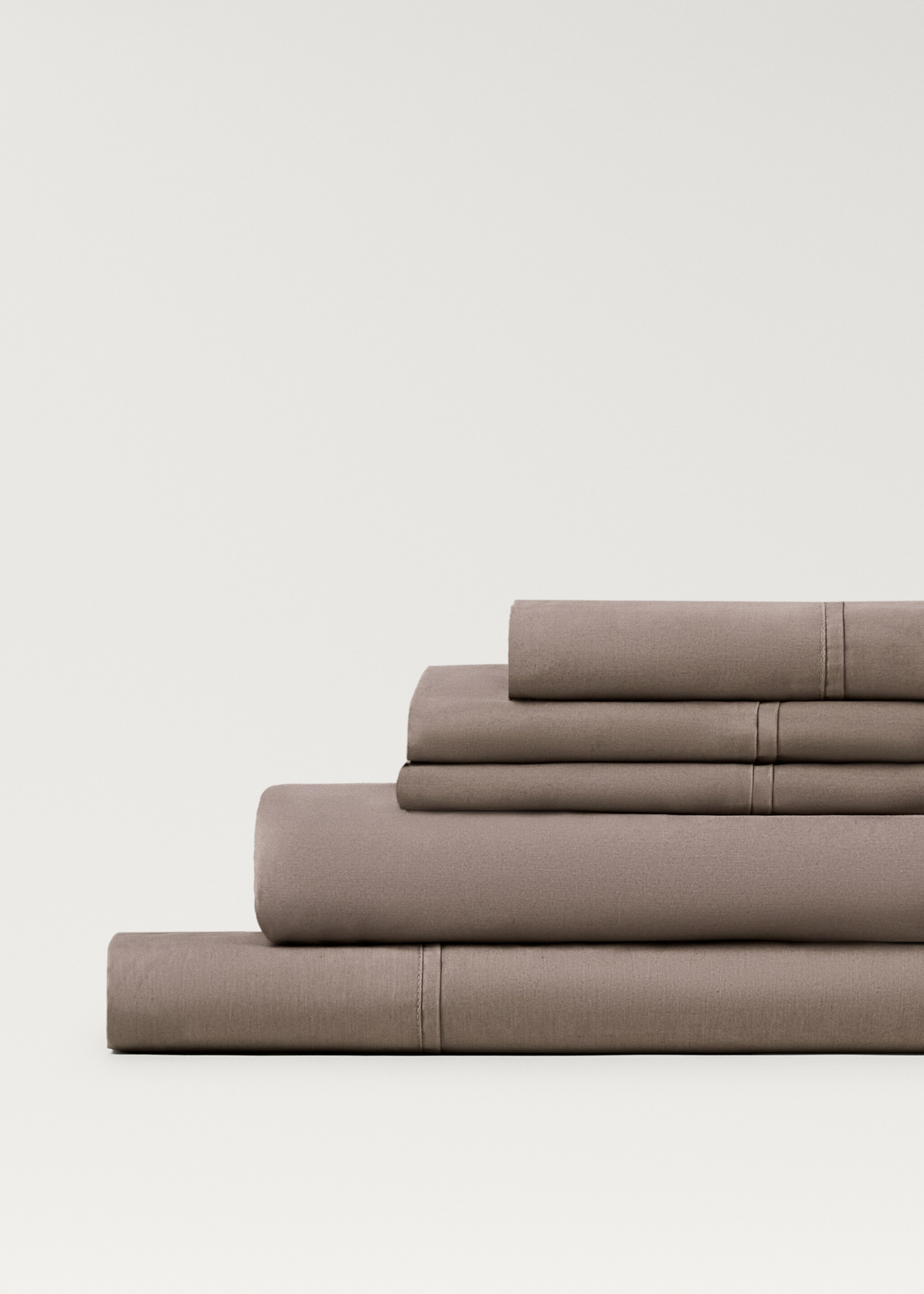 300 threads percale cotton fitted sheet King bed - Detail zboží 2