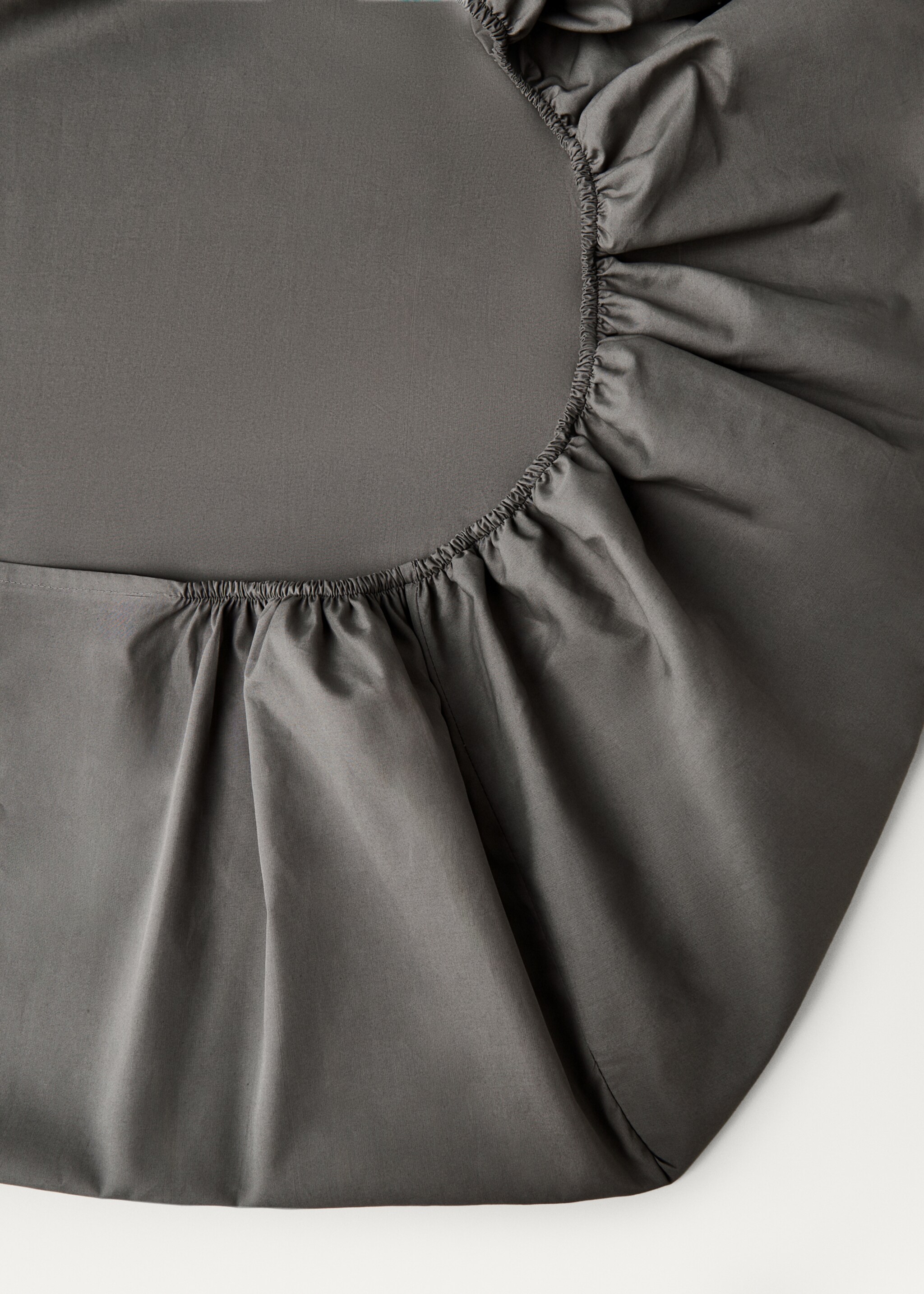Drap-housse en percale de coton 300 fils pour lit 160 cm - Détail de l'article 1