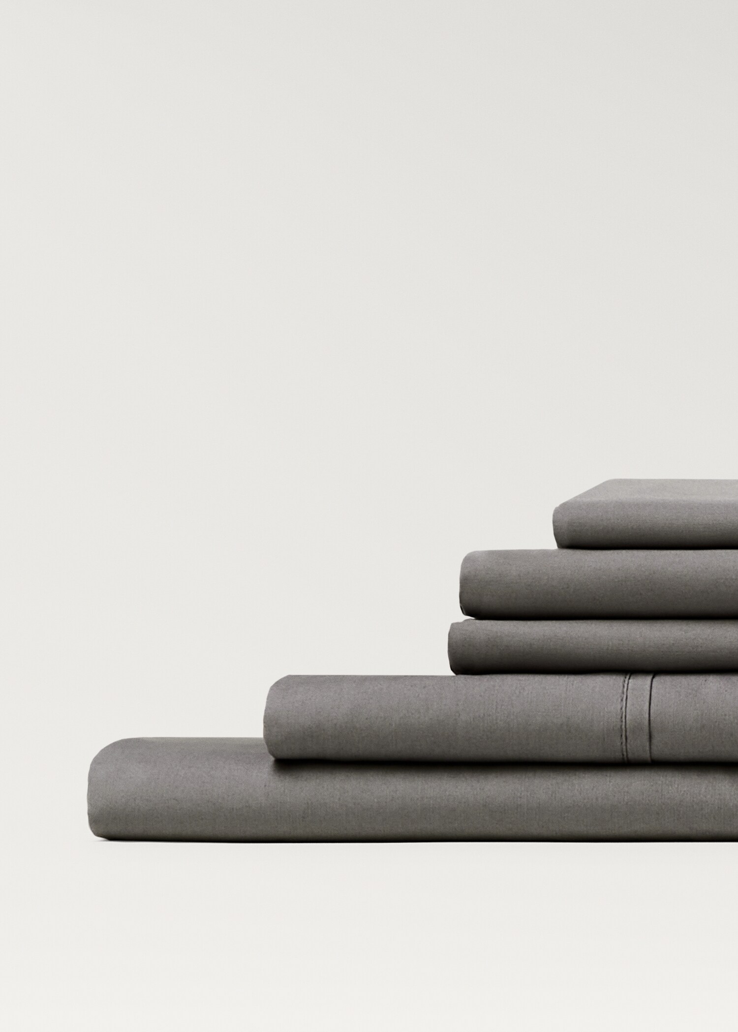 Drap-housse en percale de coton 300 fils pour lit de 90 cm - Détail de l'article 3