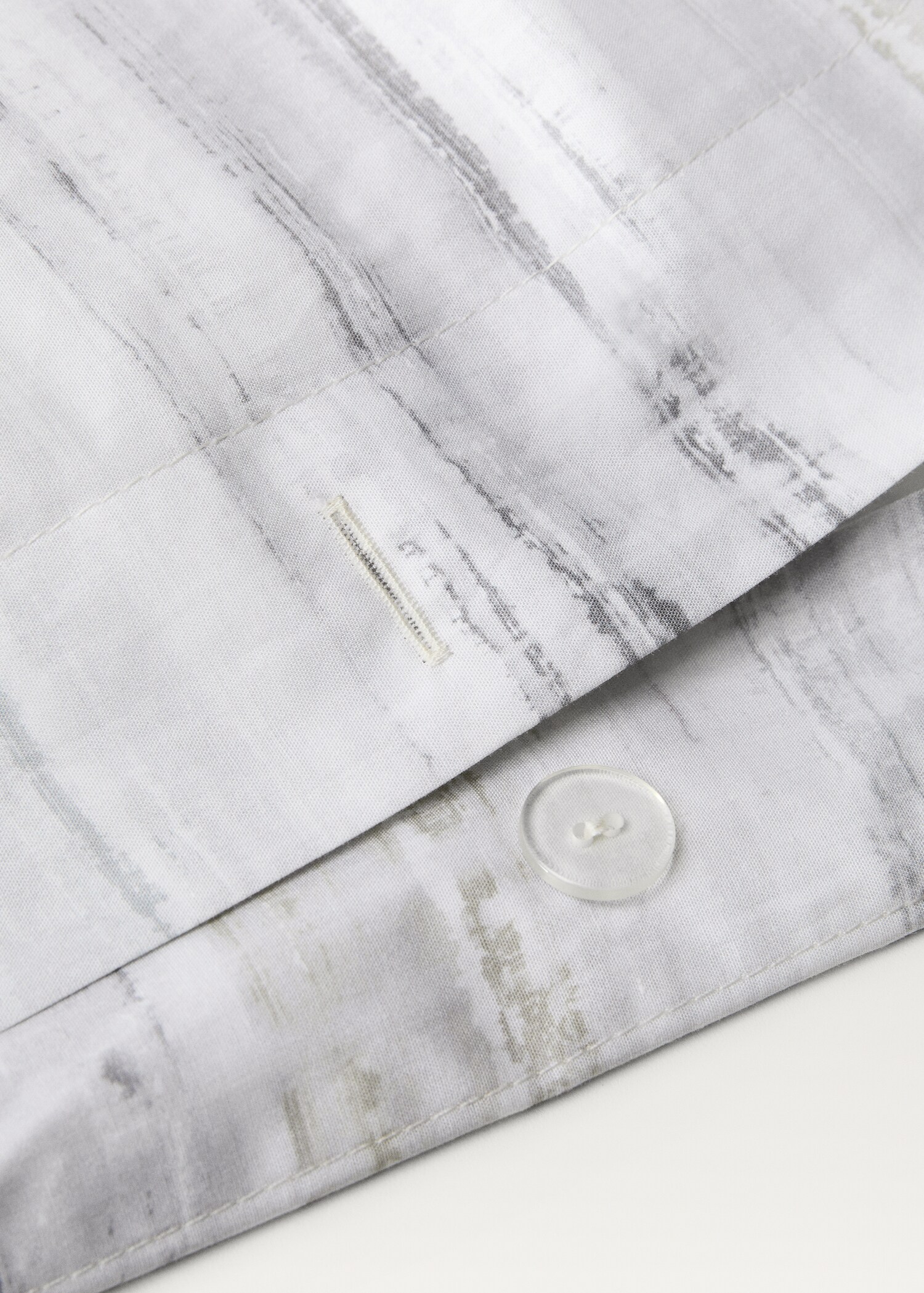 Cotton percale duvet cover with blurred print for 135/140 cm bed - Details of the article 3