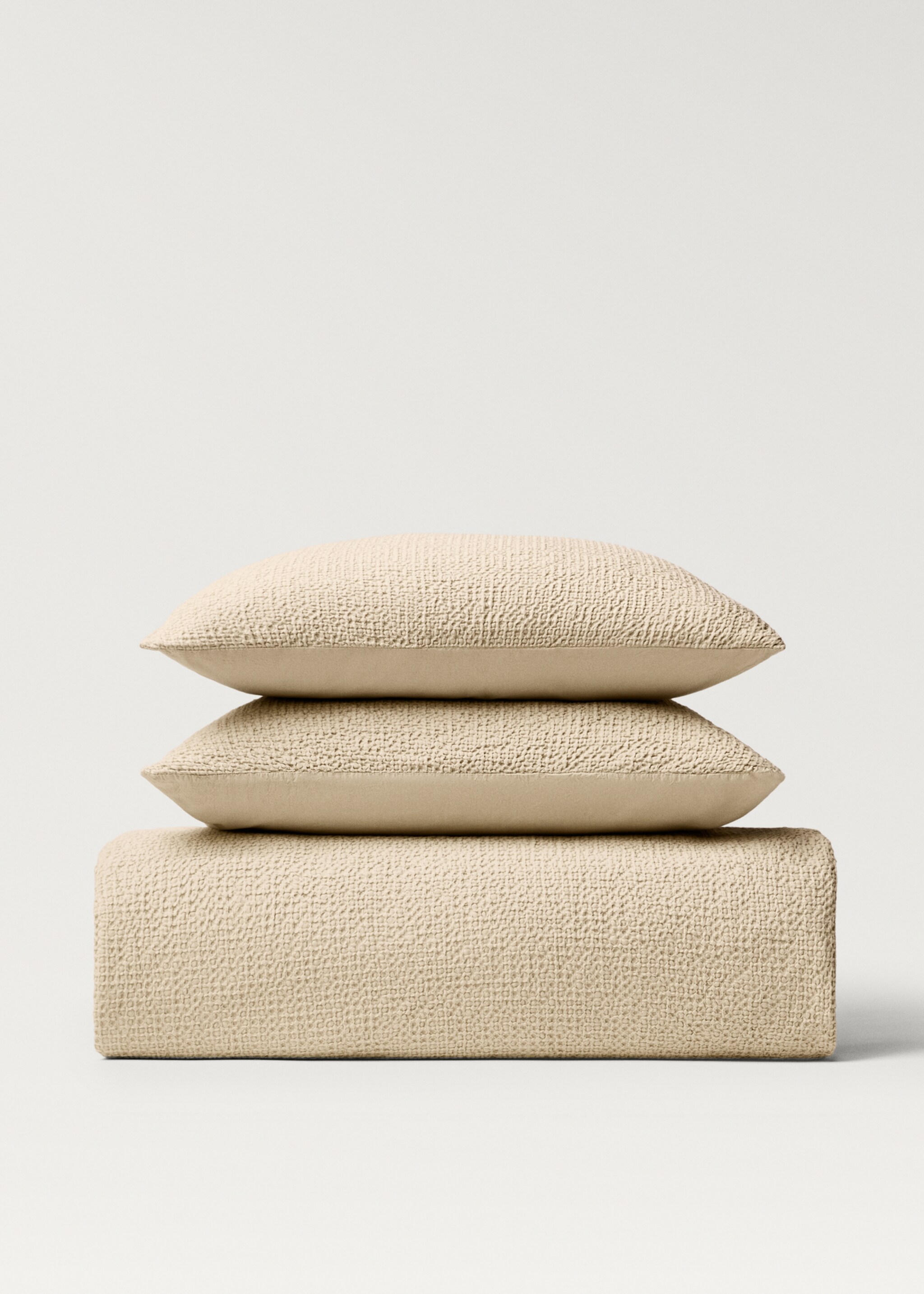Cotton percale waffle duvet cover, 150 cm - Article without model