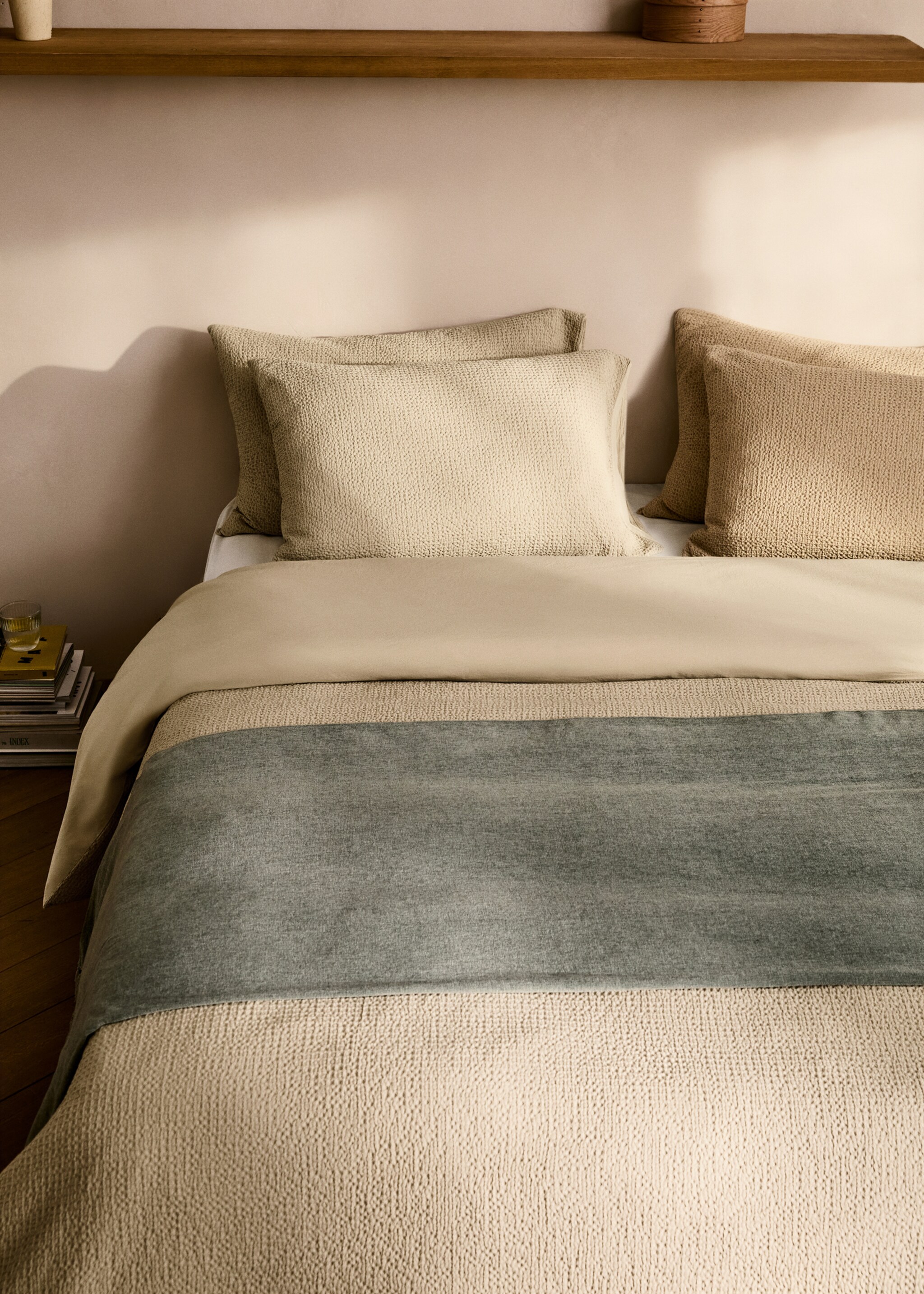 Funda nórdica algodón percal waffle cama 150/160 cm - Detalle del artículo 7