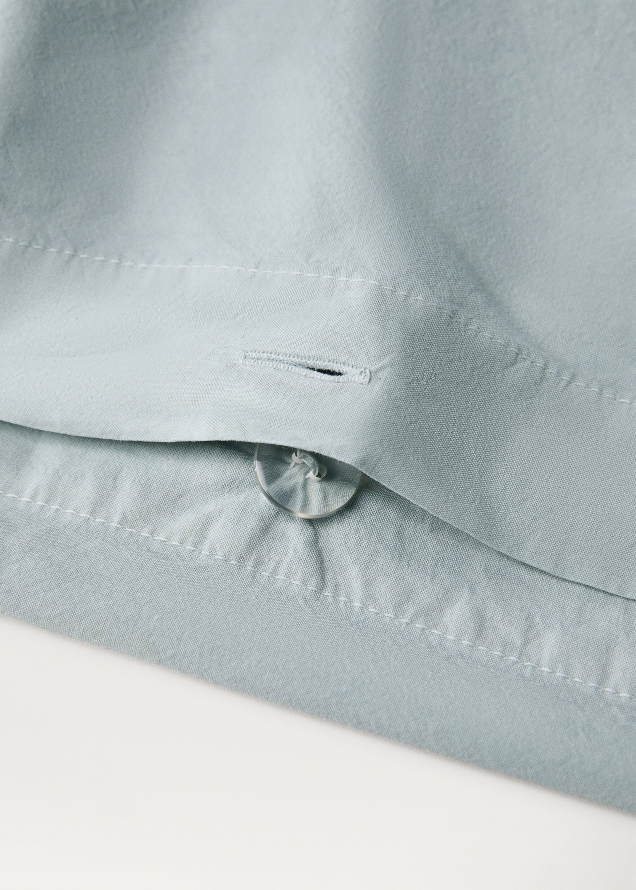 Bettbezug aus Baumwoll-Perkal in Waffel-Optik für 150/160 cm Bett - Detail des Artikels 2