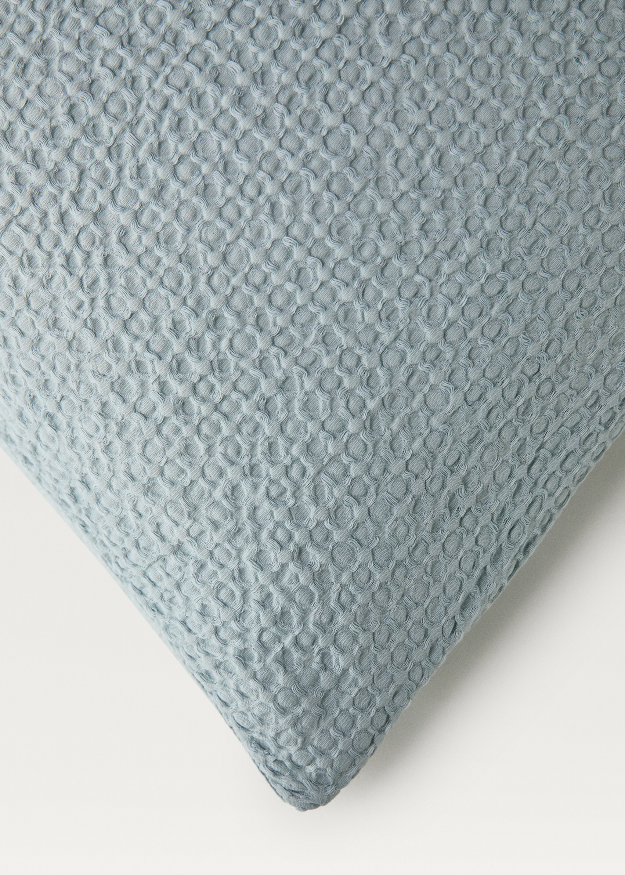 Bettbezug aus Baumwoll-Perkal in Waffel-Optik für 150/160 cm Bett - Detail des Artikels 3