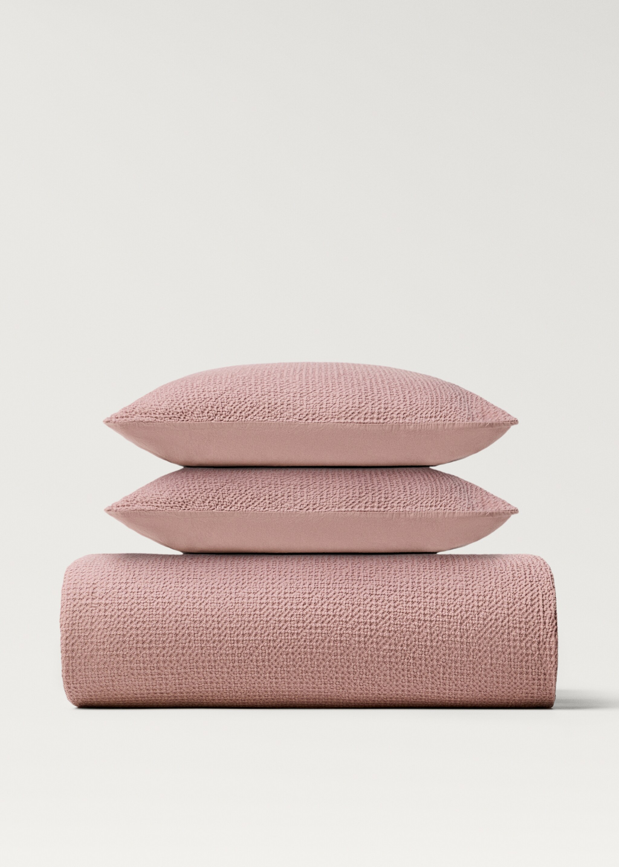 Cotton percale waffle duvet cover, 150 cm - Article without model