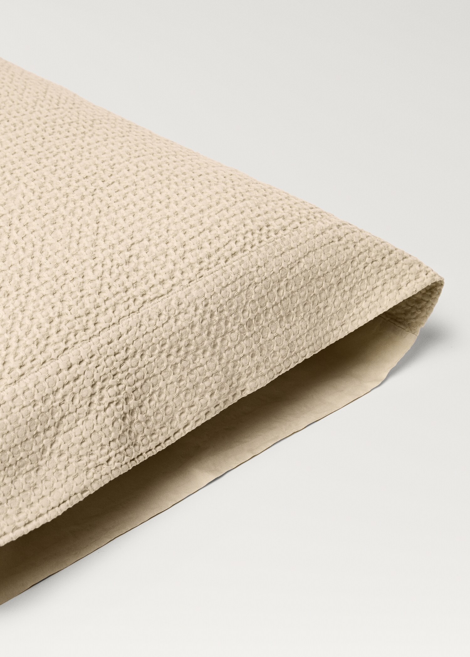 Funda almohada algodón percal waffle 45x110 cm - Detalle del artículo 2