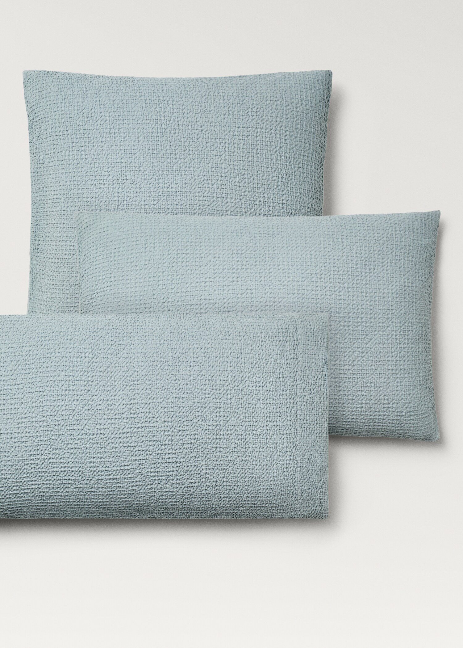 Housse d’oreiller coton percale nid d’abeille 45x110 cm - Détail de l'article 3