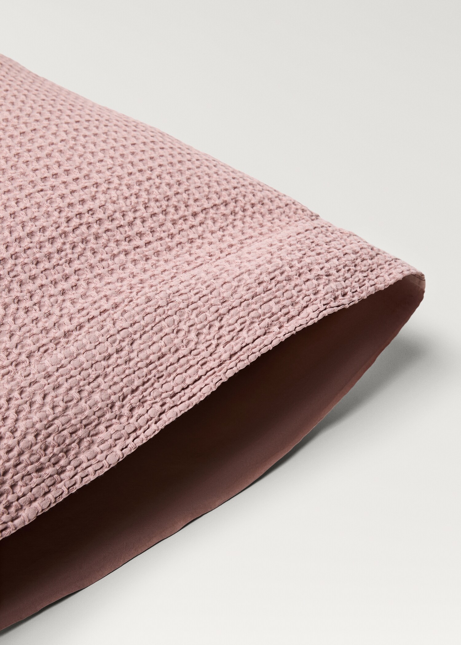 Funda almohada algodón percal waffle 45x110 cm - Detalle del artículo 1