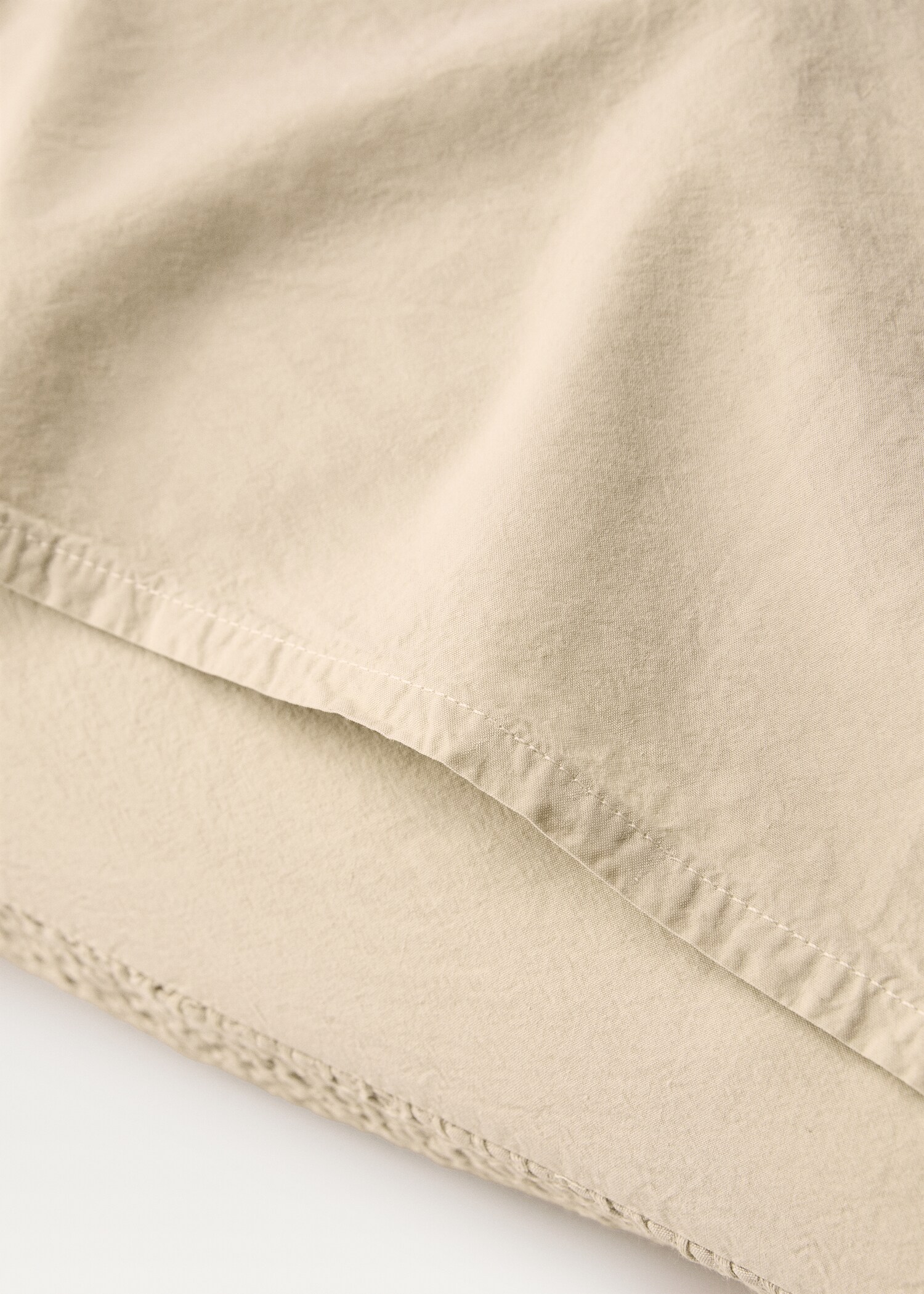 Two waffle percale cotton pillowcases 50x75 cm - Details of the article 2