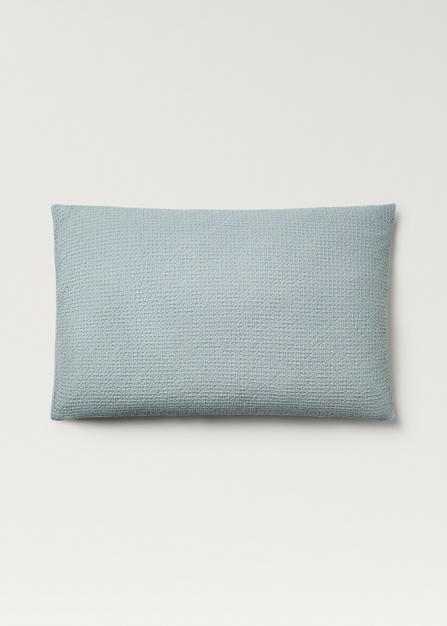 Deux taies d'oreiller en percale de coton gaufré 50x75 cm - Article sans modèle