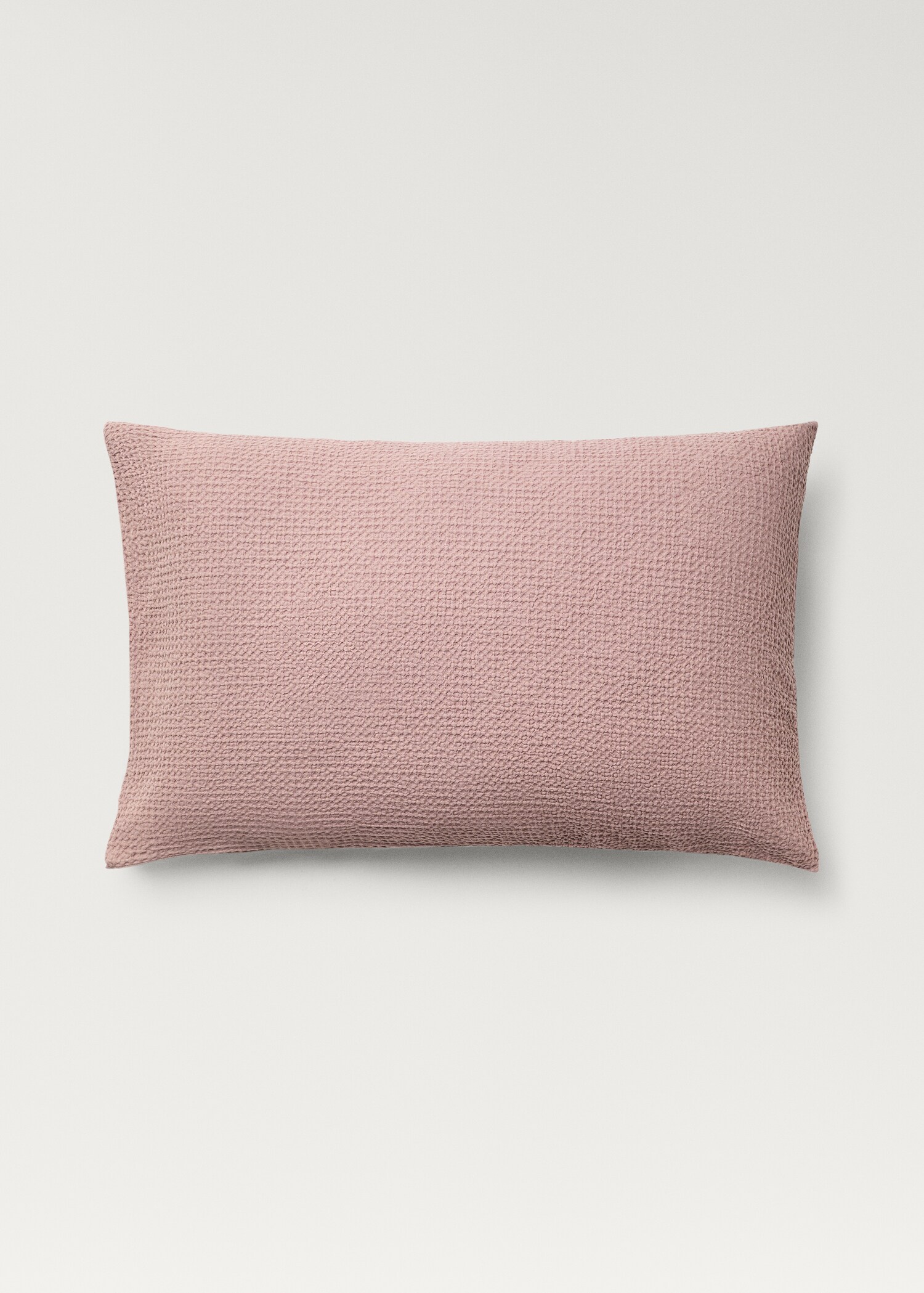 Deux taies d'oreiller en percale de coton gaufré 50x75 cm - Article sans modèle