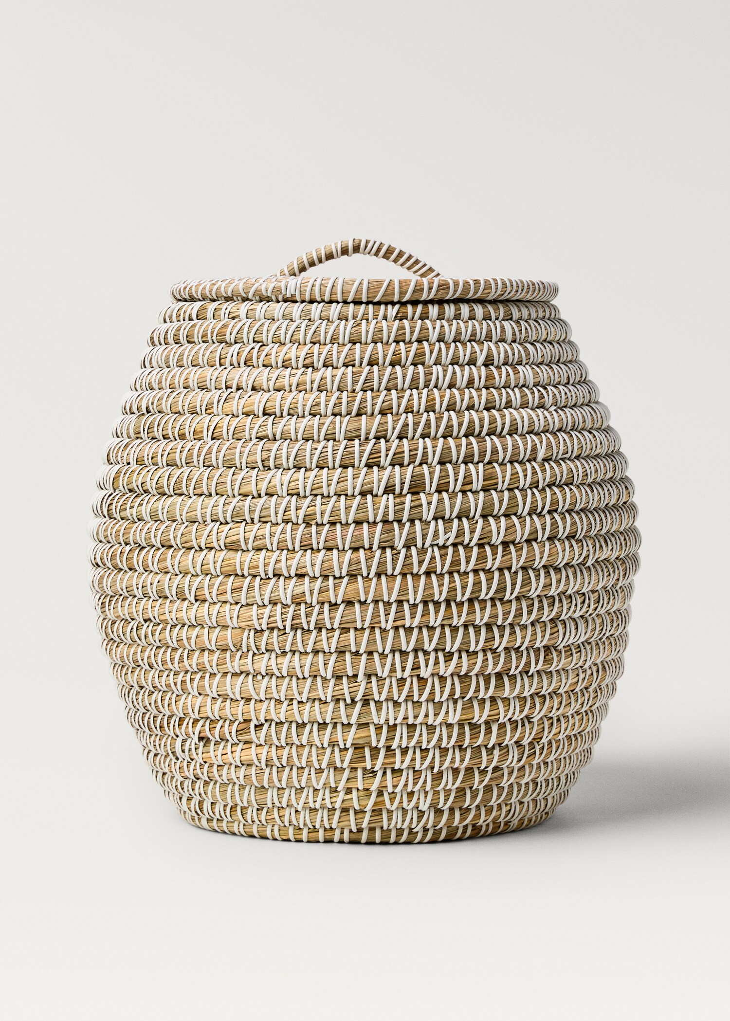 Cesto fibre naturali design ovale medio - Articolo senza modello