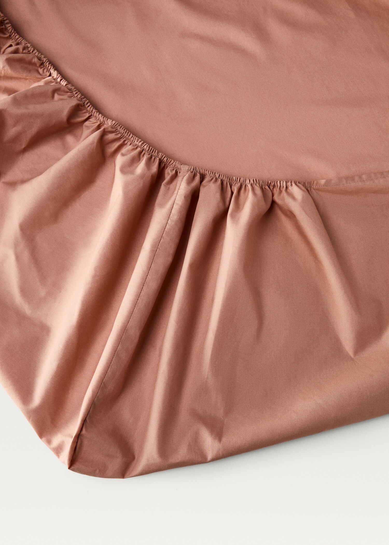 Cotton percale fitted sheet for 135/140 cm bed - Details of the article 2