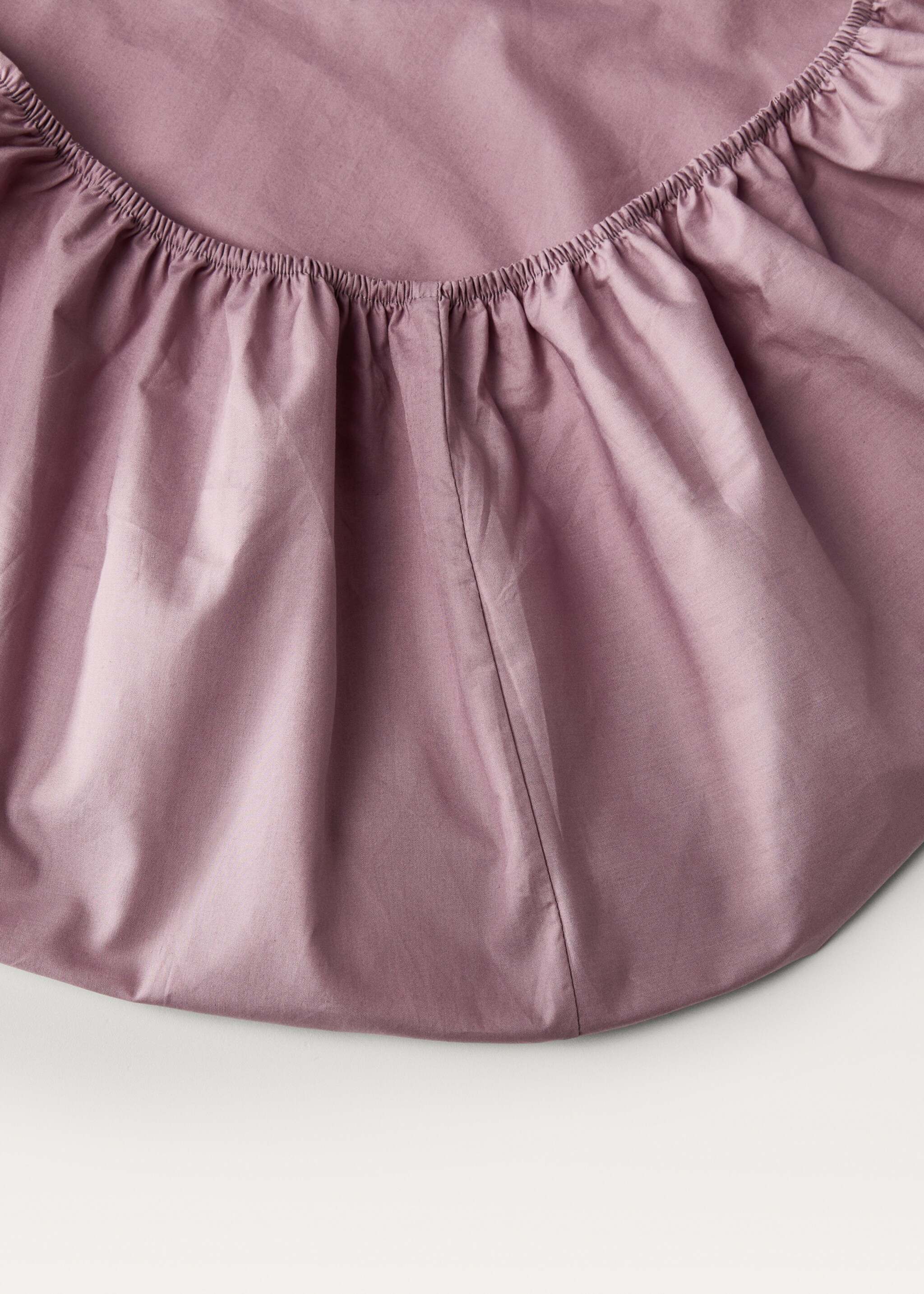 Percale cotton fitted sheet for 135/140 cm bed - Details of the article 2