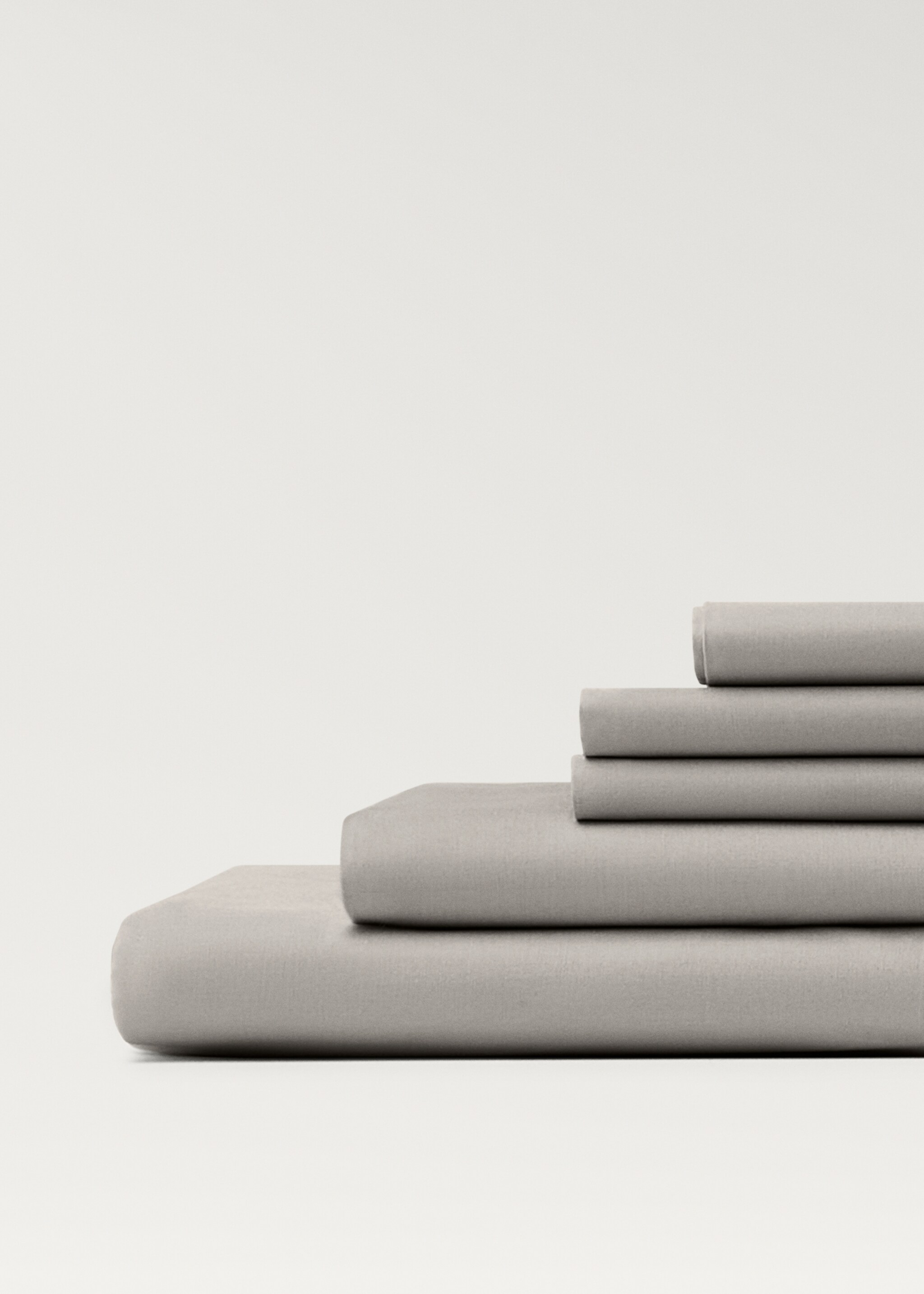 Perkalkatoenen hoeslaken, bed 160 cm - Detail van het artikel 3
