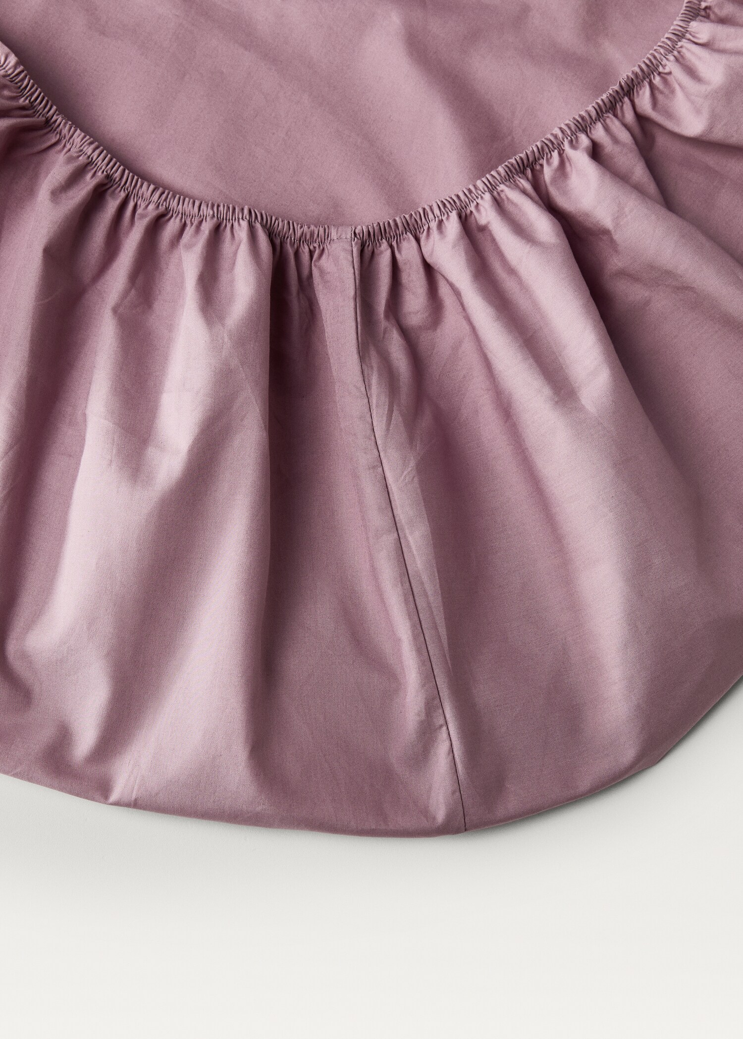Cotton percale fitted sheet for 160 cm bed - Details of the article 2