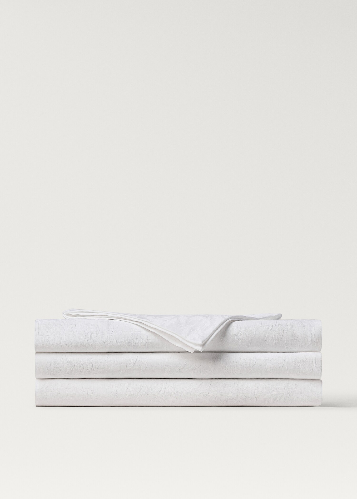 Nappe en coton jacquard fleuri pour 6 à 8 convives - Article sans modèle