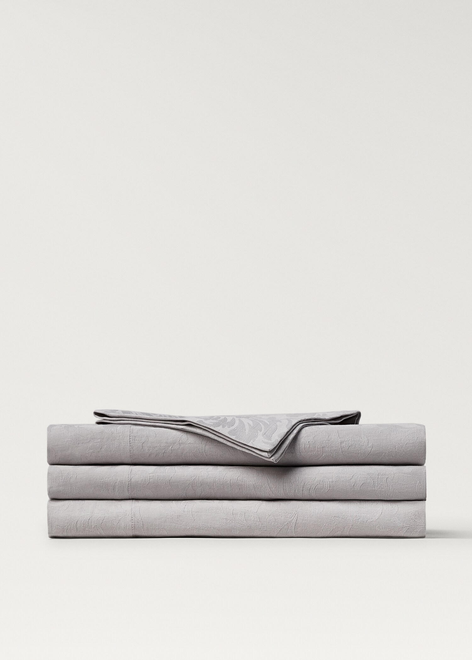 Baumwolltischtuch mit floralem Jacquardmuster für 8 - 10 Gäste - Artikel ohne Model