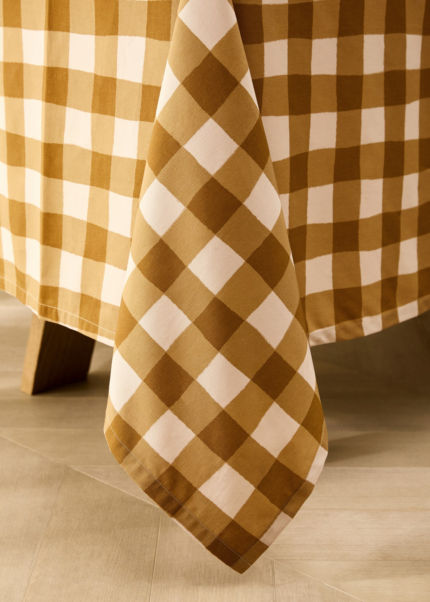 Check cotton tablecloth for 6 to 8 diners - Details of the article 8