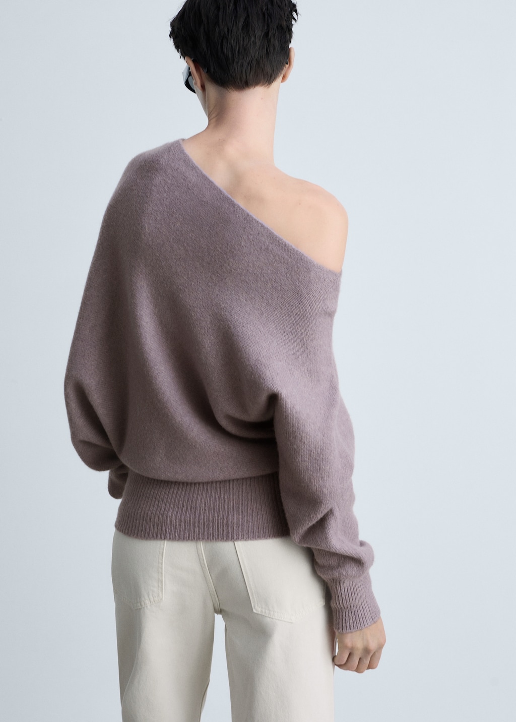 Asymmetrical wool-blend sweater - Women | MANGO USA Asymmetrical wool-blend sweater - Women | MANGO USA