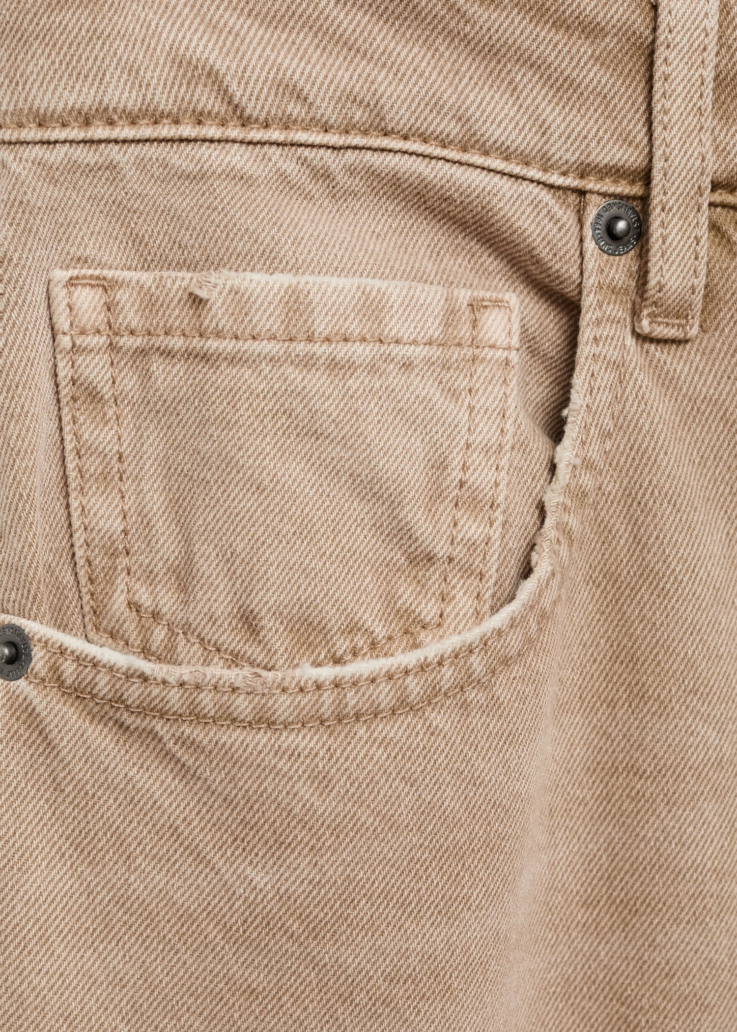 Low waist wideleg jeans - Details of the article 0