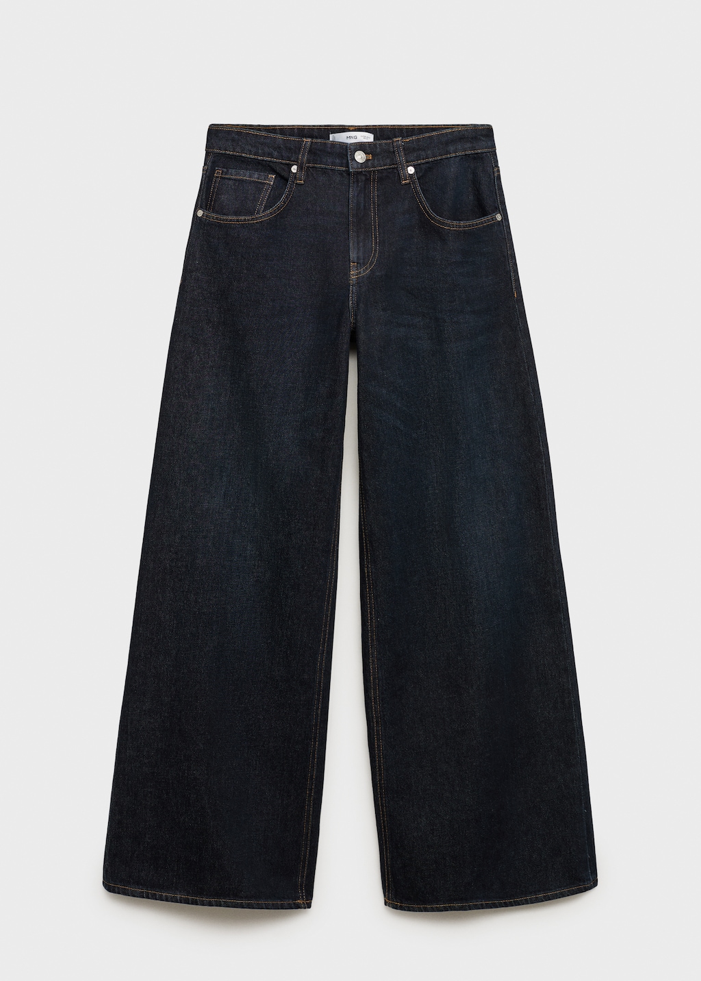 ★ ★ Ultra High Rise Wide Tencel Rinse Wash Deni Low-rise rinse-wash wide leg jeans - Women | MANGO USA