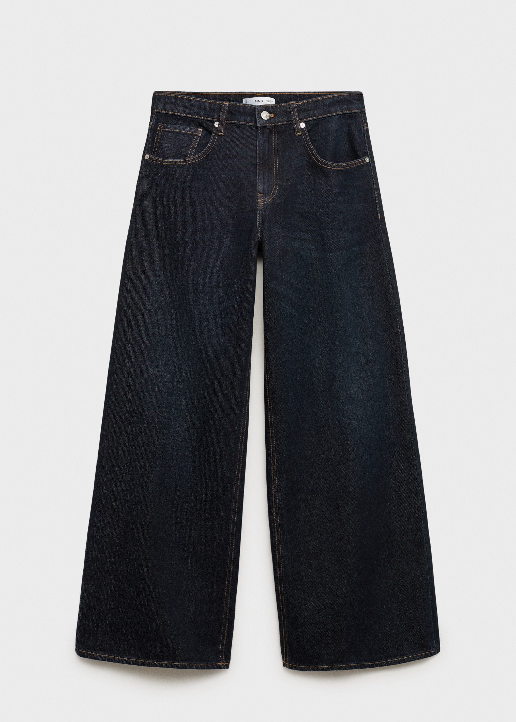 Low-rise rinse-wash wide-leg jeans - Article without model