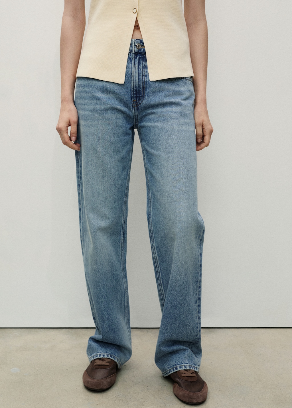 Mango Miami medium-rise straight-fit jeans