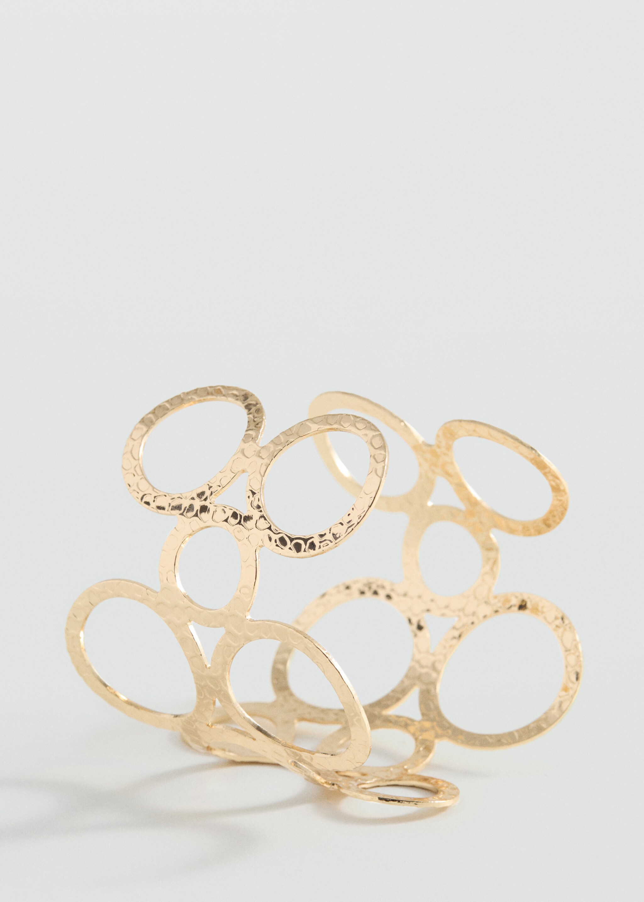 Pulsera rígida círculos - Plano medio