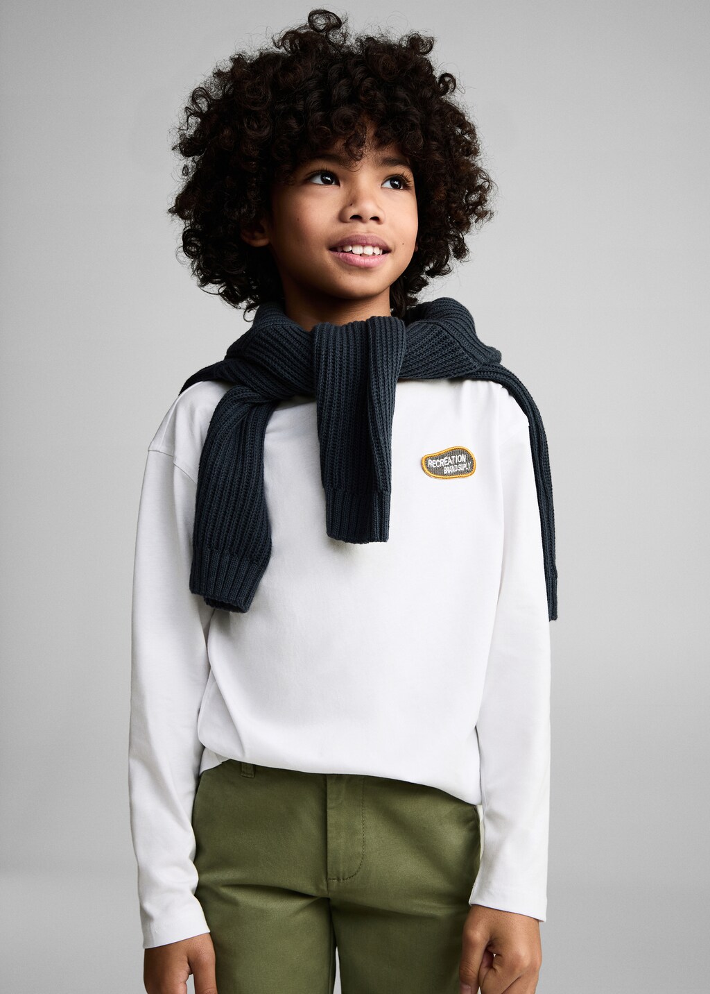 Striped cotton-blend sweatshirt - Kids | MANGO USA