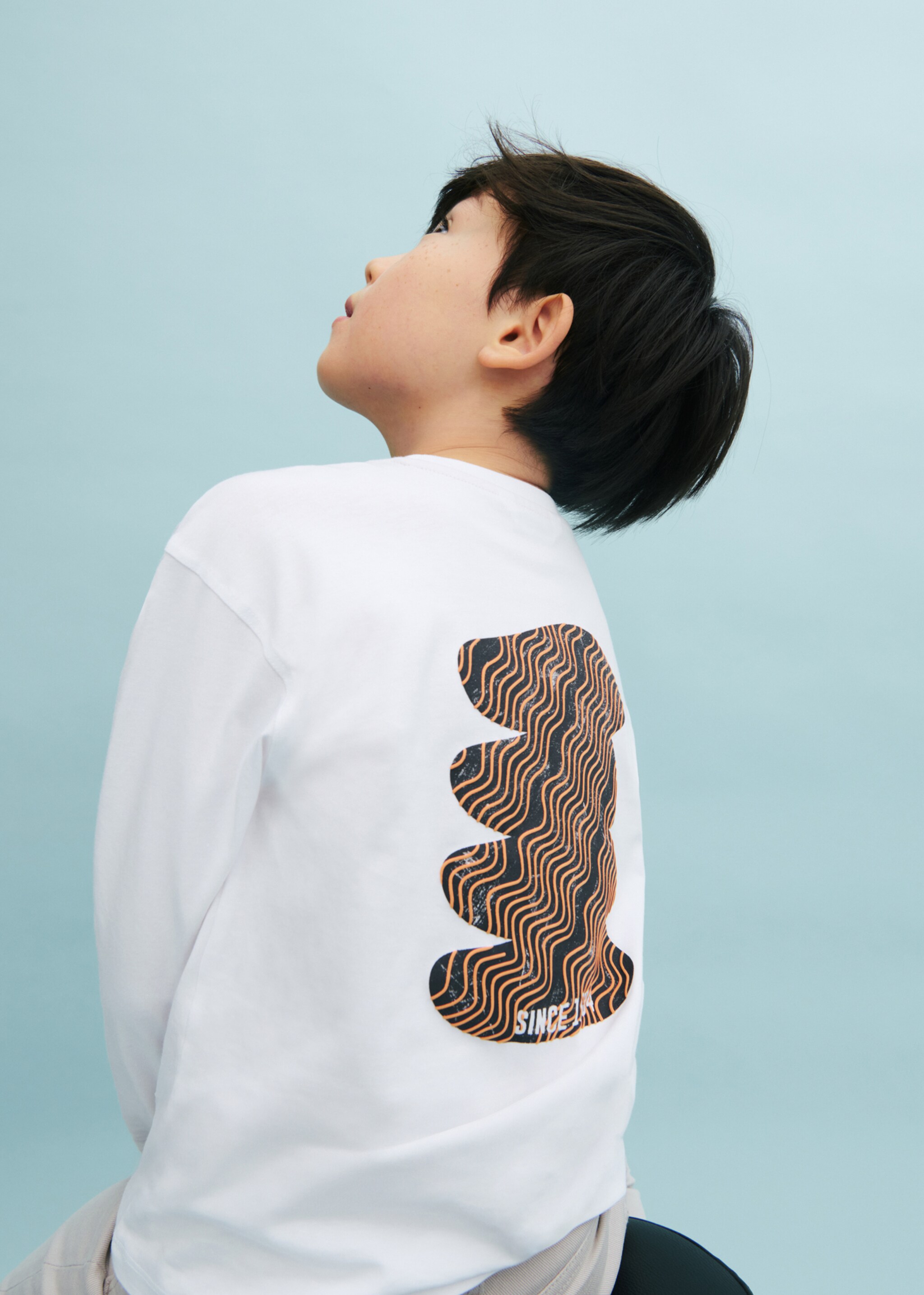 Tryckt bomull-blandning t-shirt - Detaljer om artikeln 5