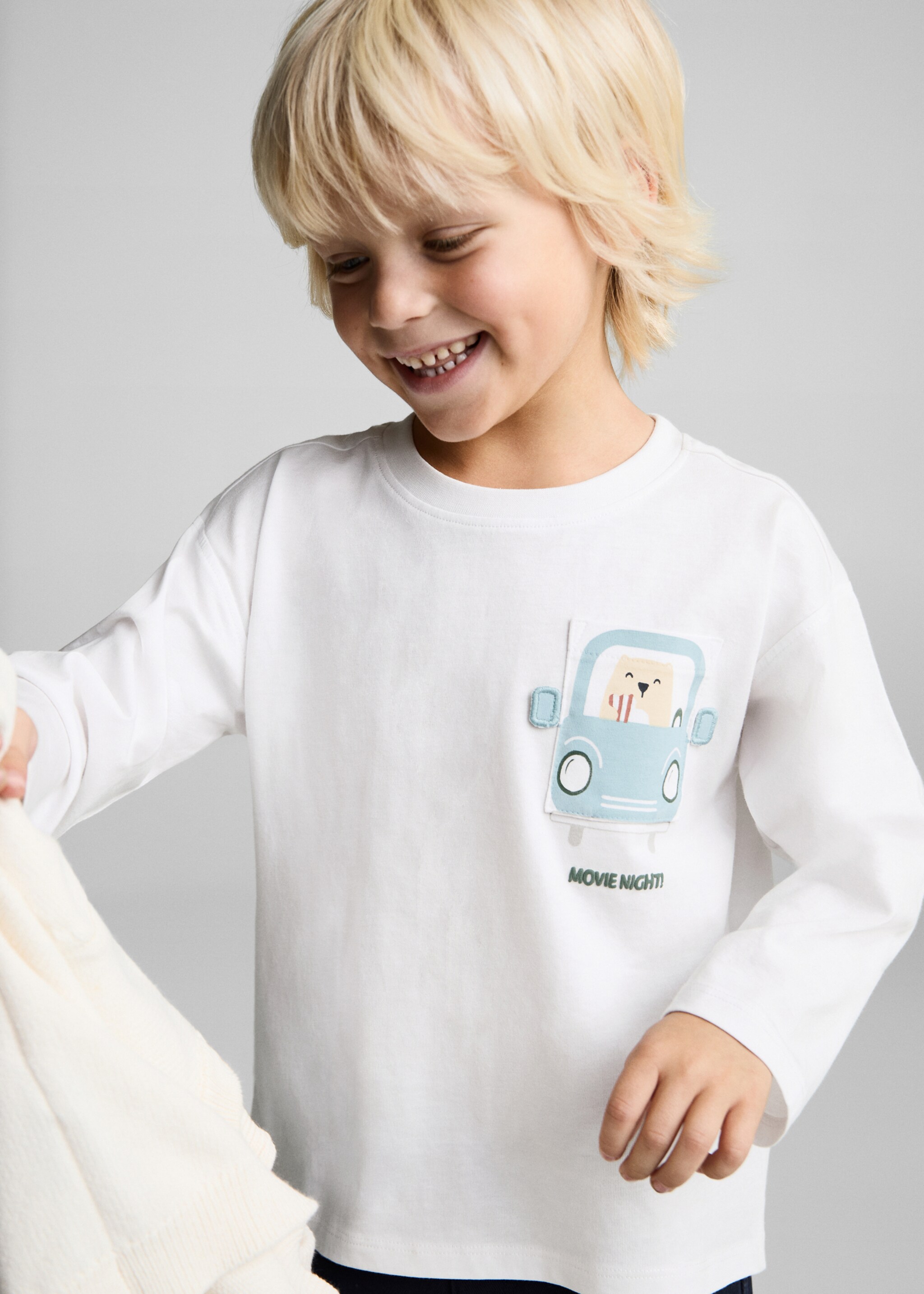 T-shirt coton relief - Plan moyen