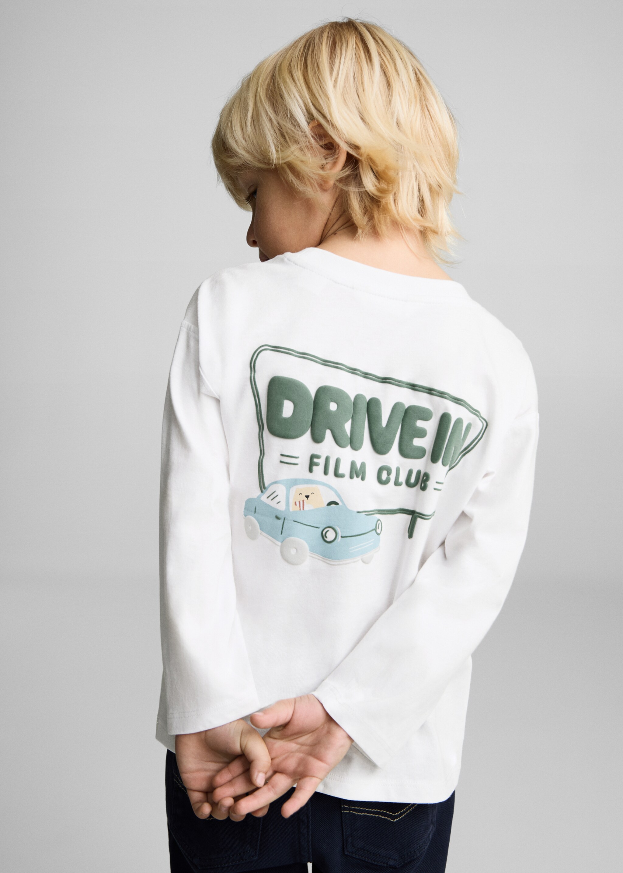 T-shirt coton relief - Verso de l’article