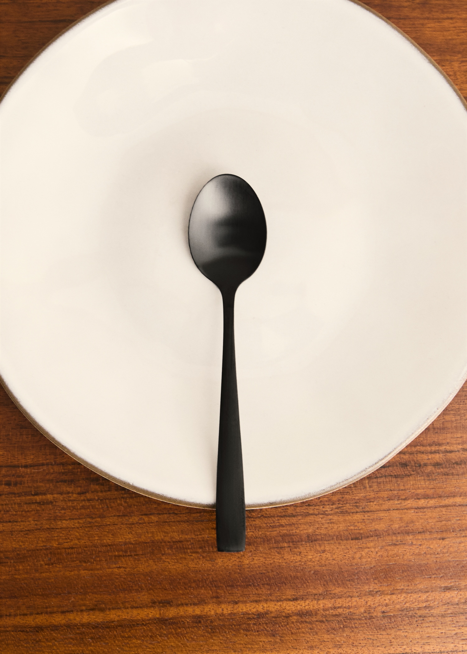 4-piece matte steel spoon set - Details of the article 8