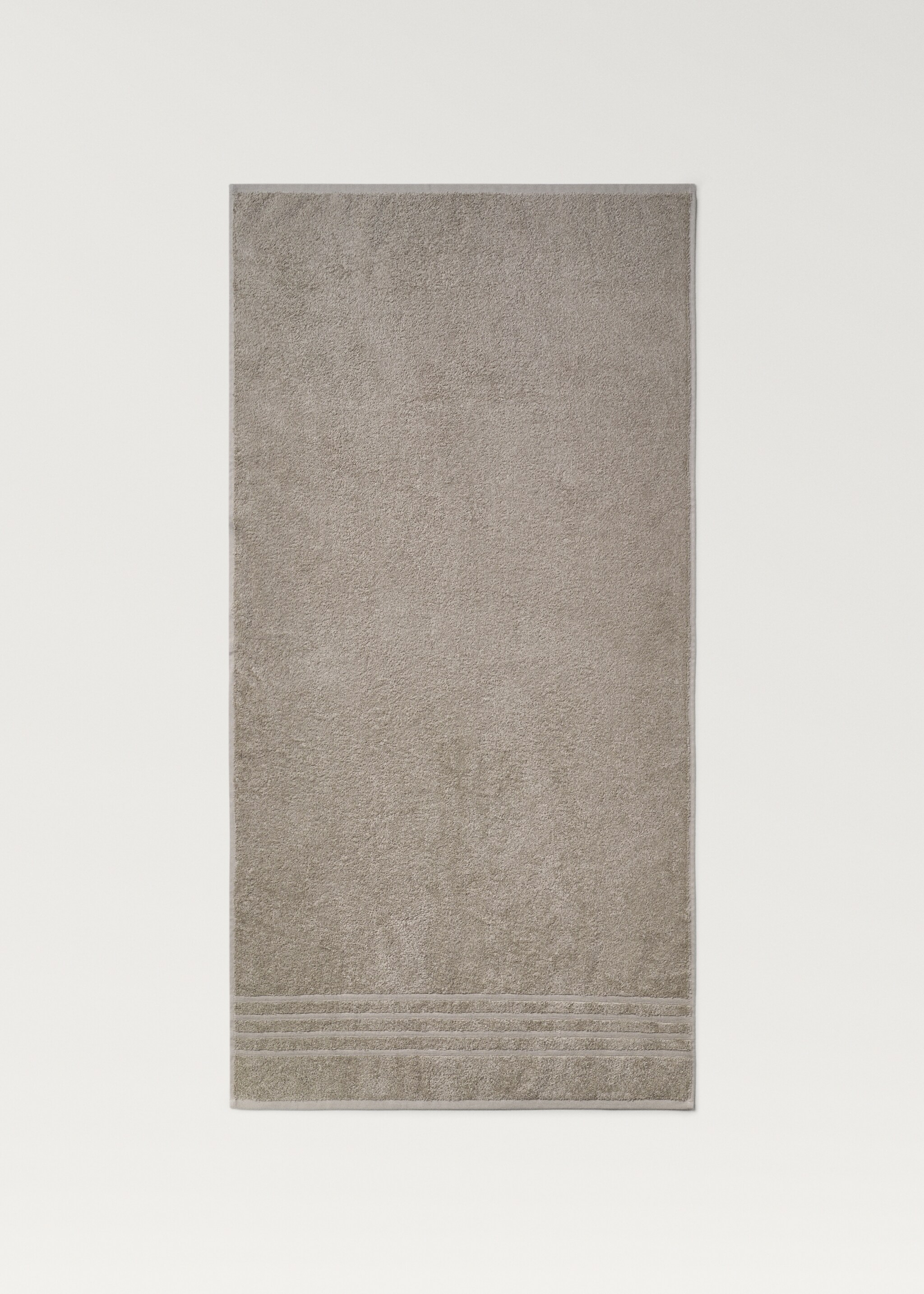 Cotton bath towel - Article without model, Beige. Ref: 87033297-00.