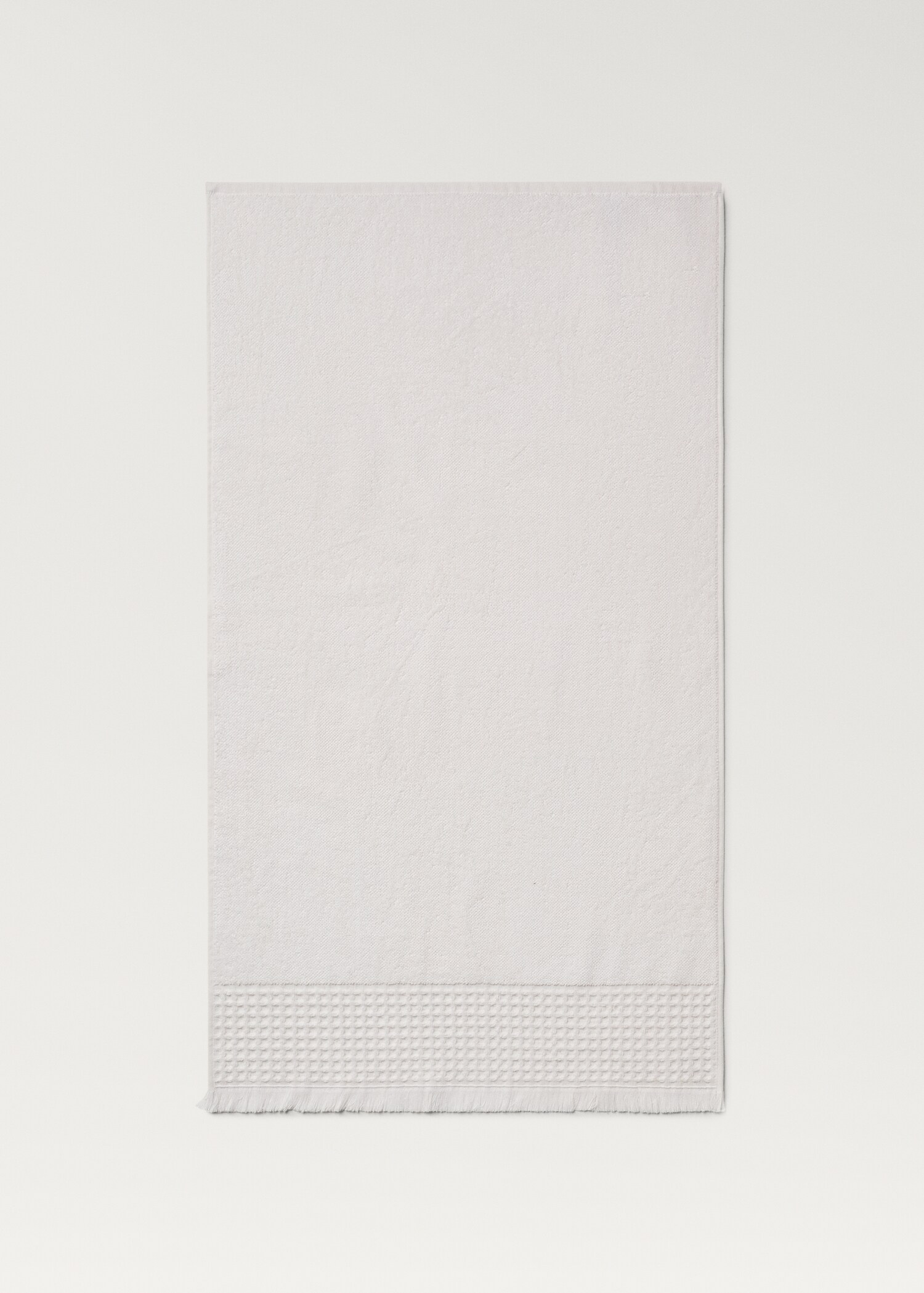 Serviette toilette bordure gaufrée à franges - Détail de l'article 4