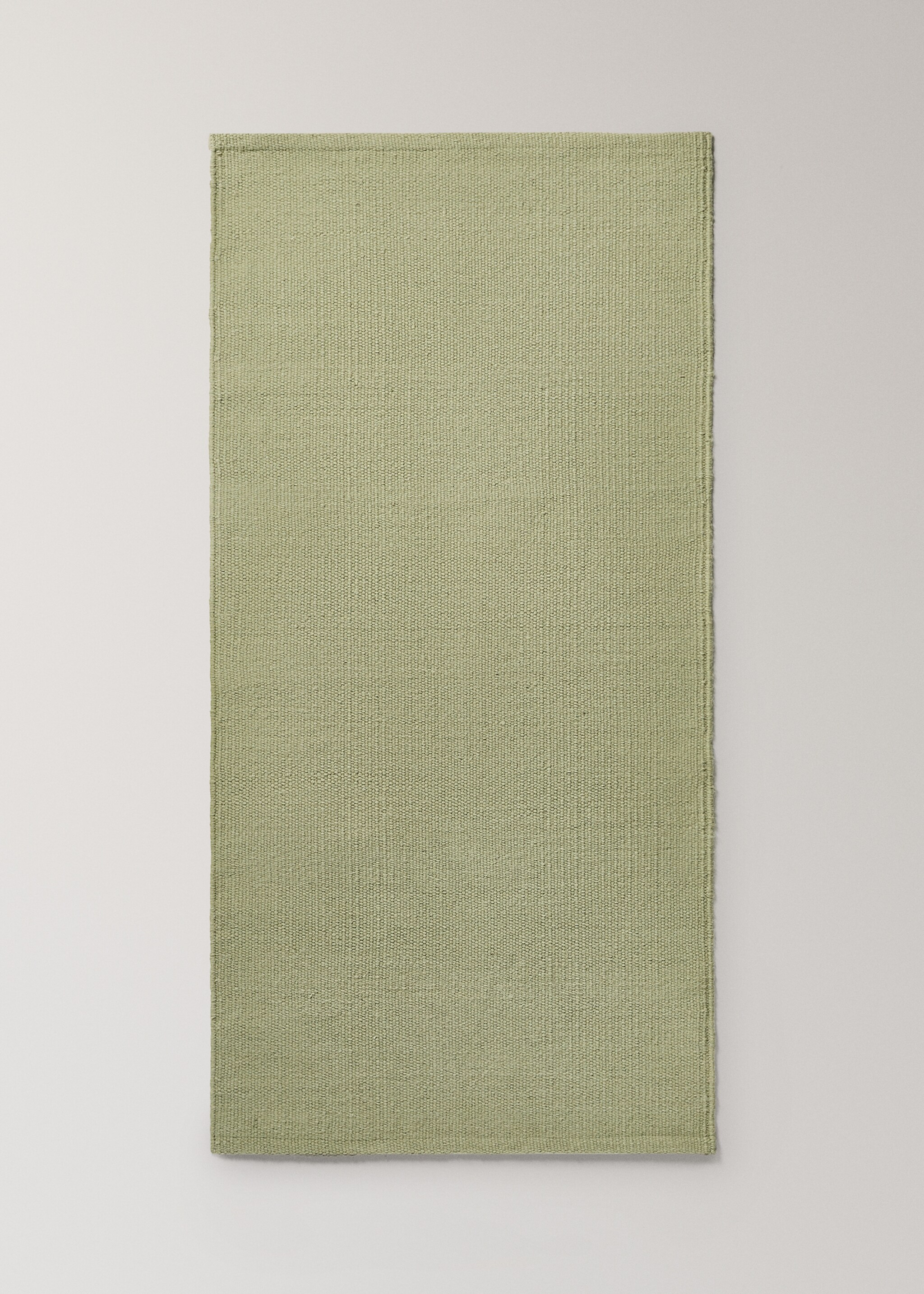 Tapis en laine,  tissé en fibres naturelles - Article sans modèle, Vert menthe. Ref: 87033309-00.