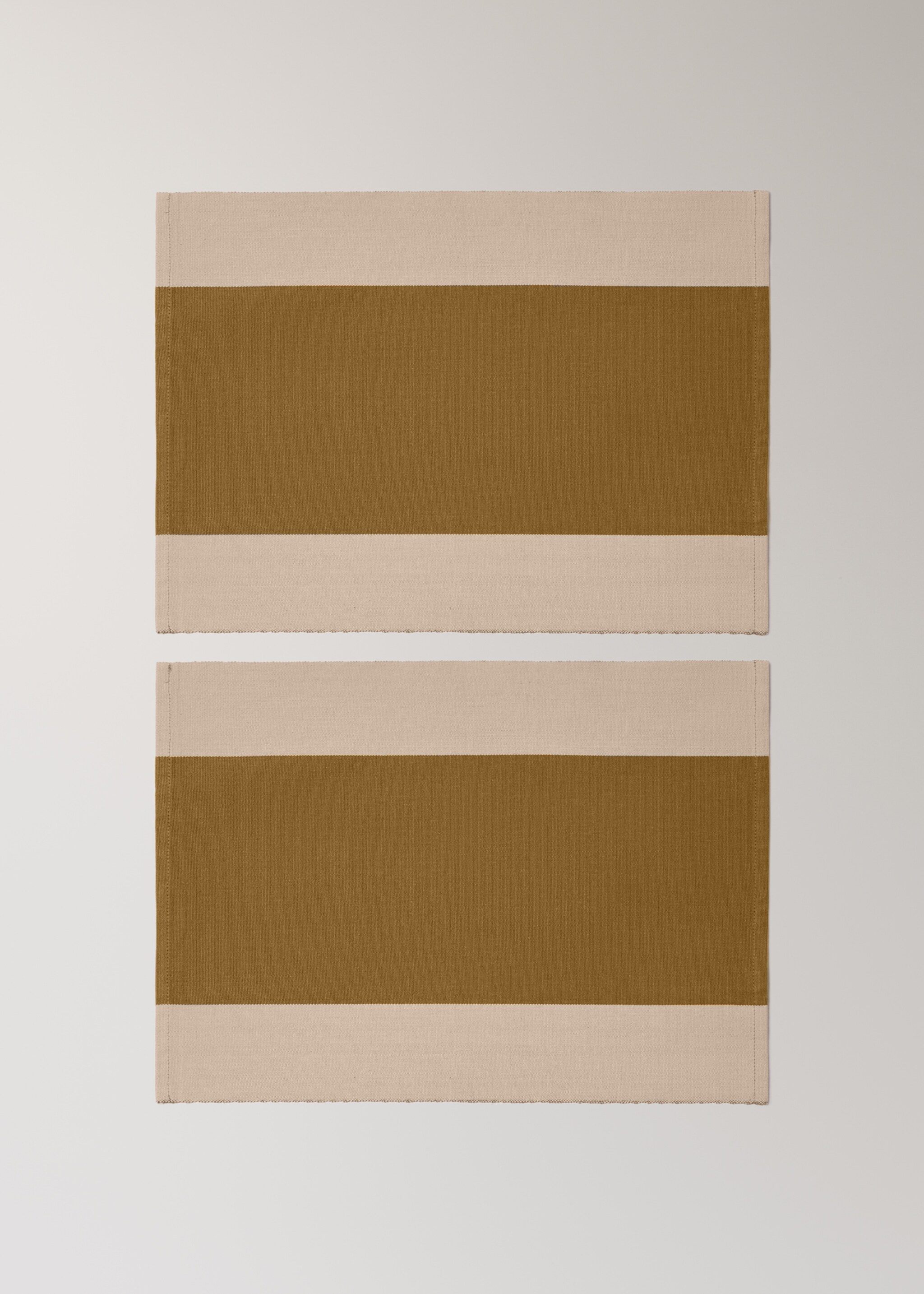 Cotton yarn-dyed striped placemat - Article without model