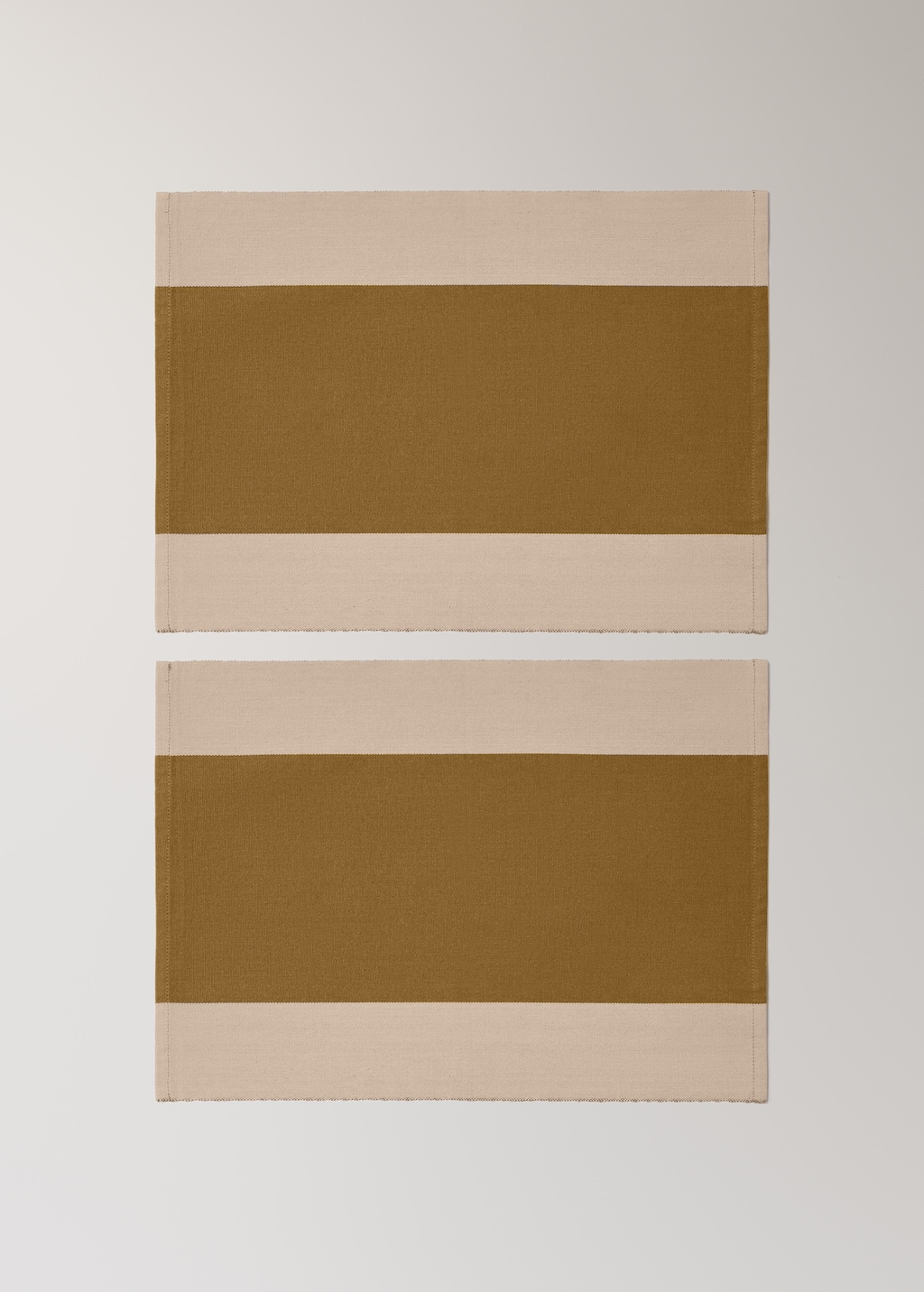 Cotton yarn-dyed striped placemat