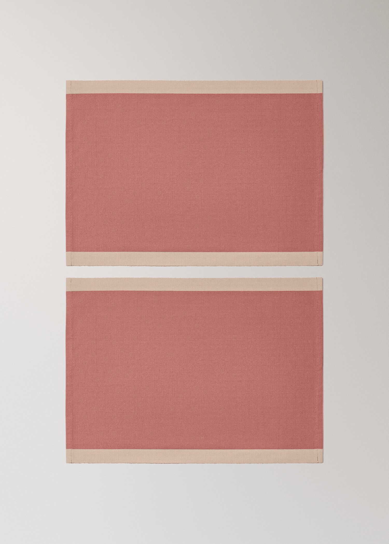 Cotton yarn-dyed striped placemat - Article without model