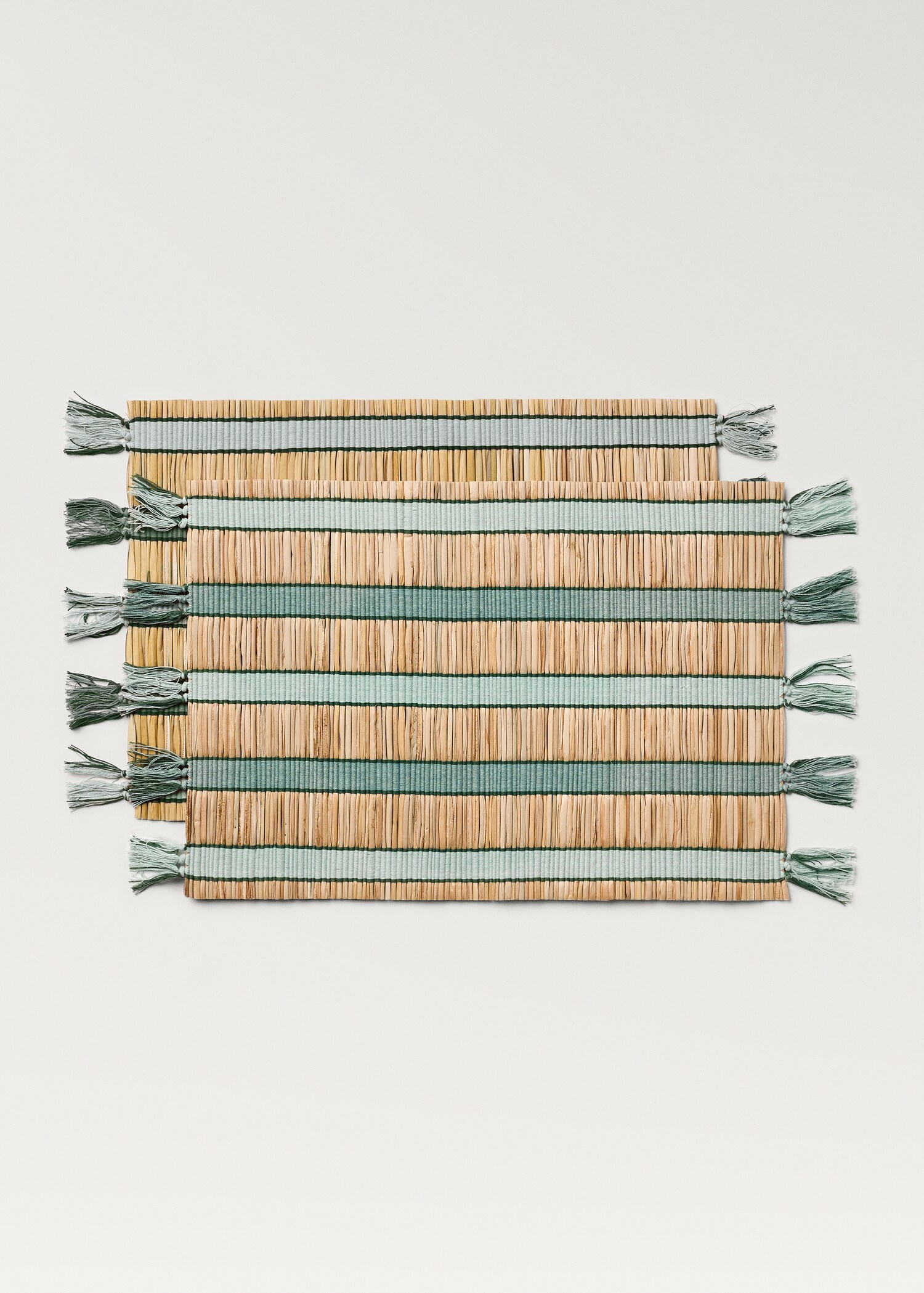 Striped raffia placemats - Article without model