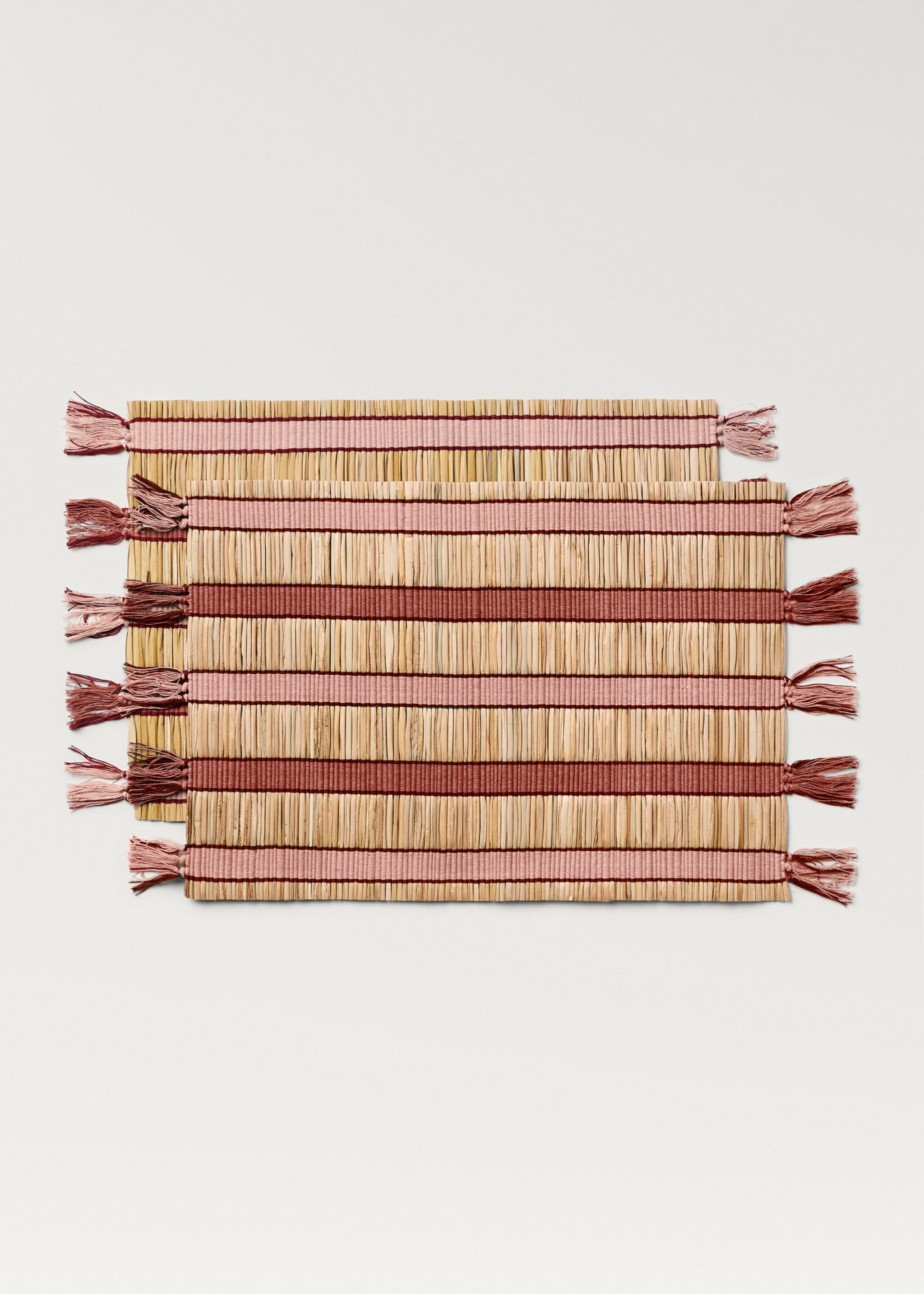 Striped raffia placemats - Article without model