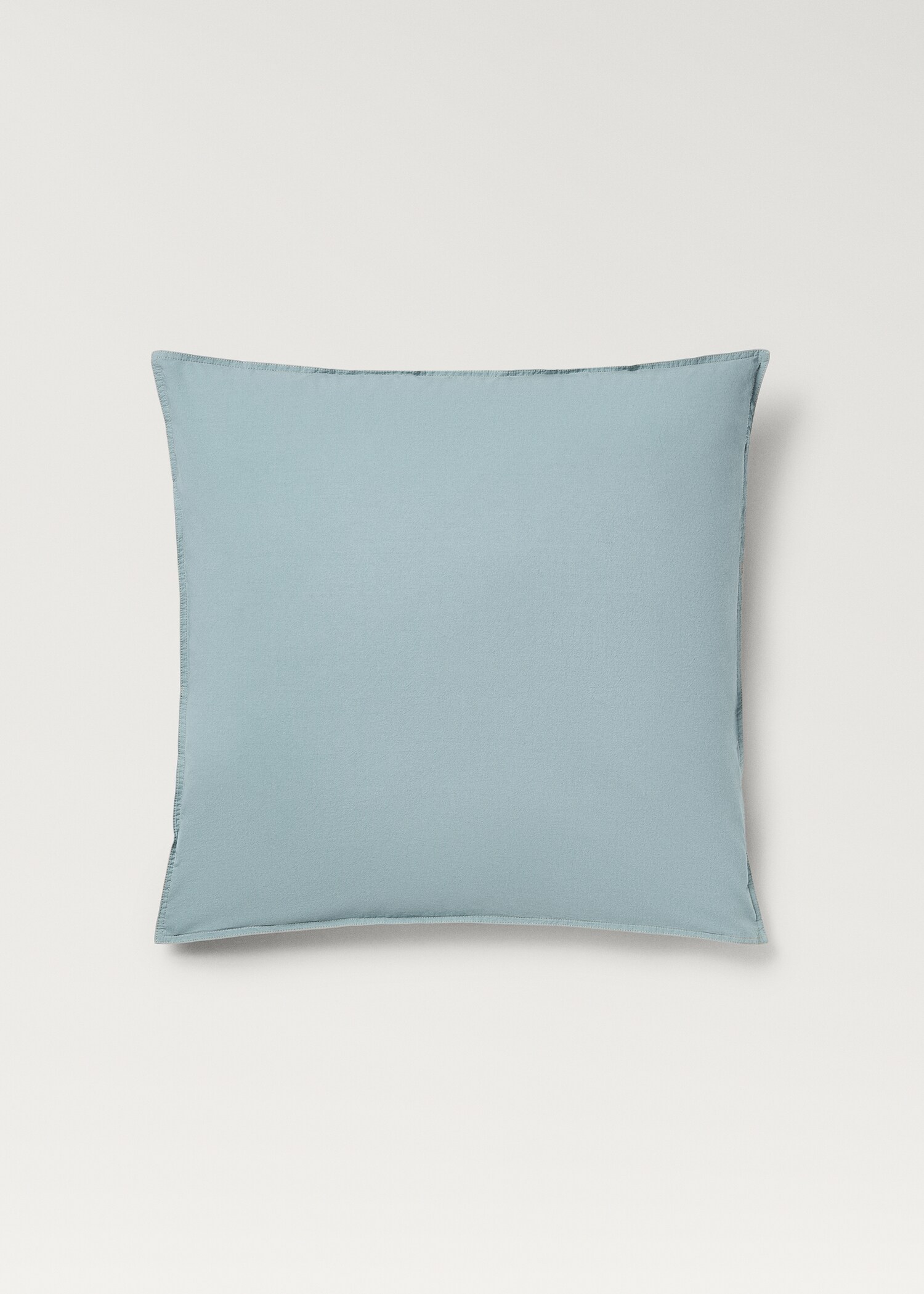 Taie d’oreiller enfant coton lavé double surpiqûre 60x60 cm - Article sans modèle