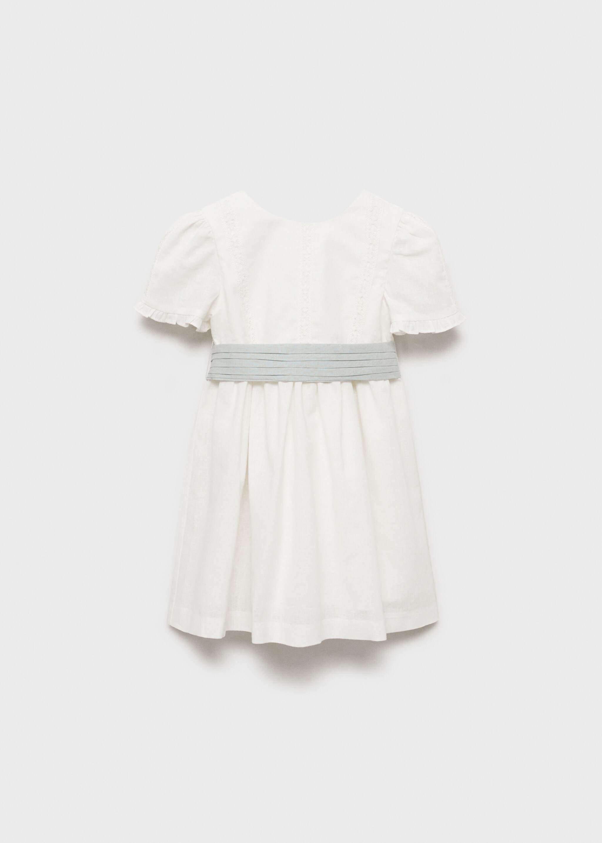 Bow linen-blend dress - Article without model