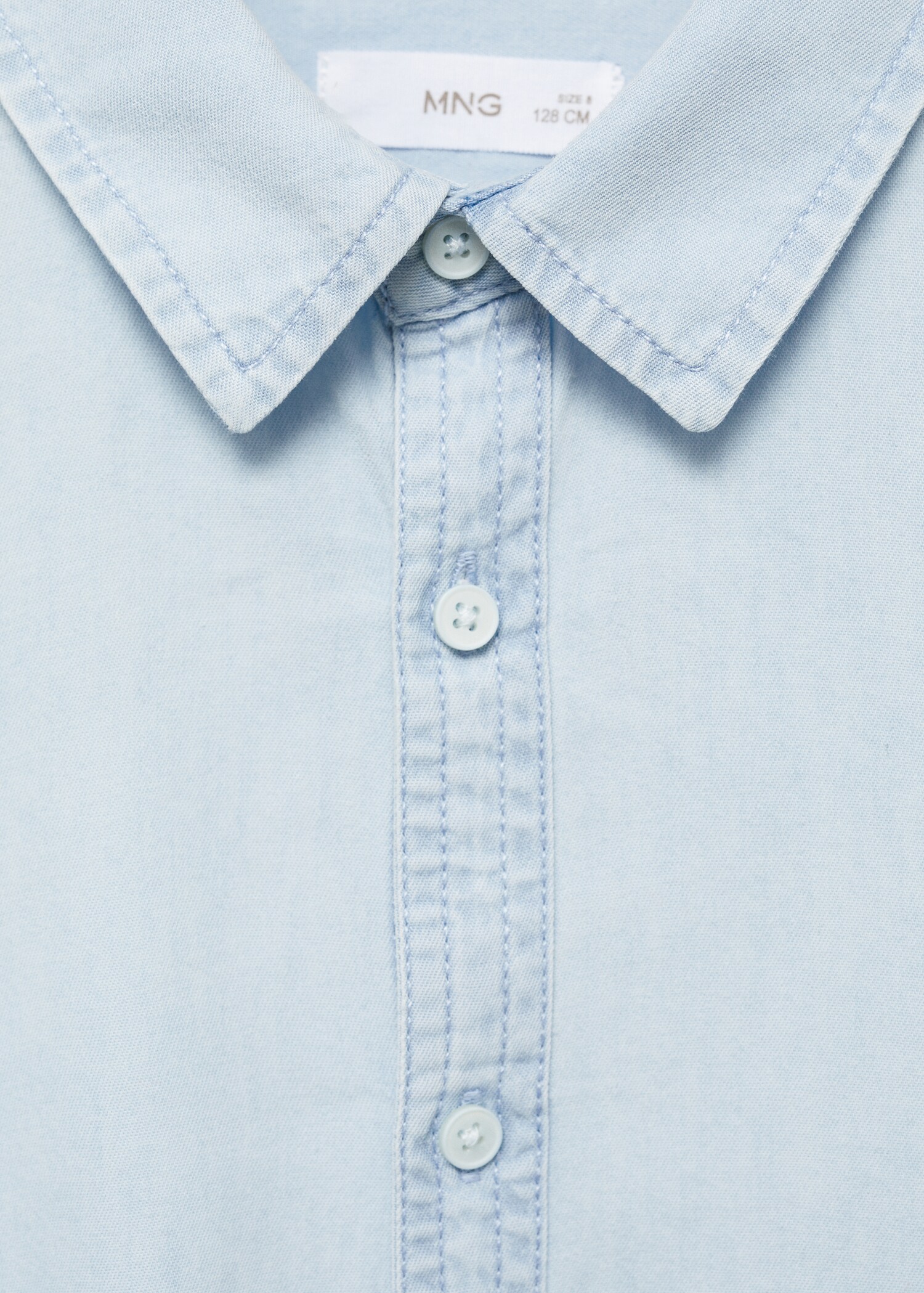 Slim-fit denim shirt - Details of the article 8