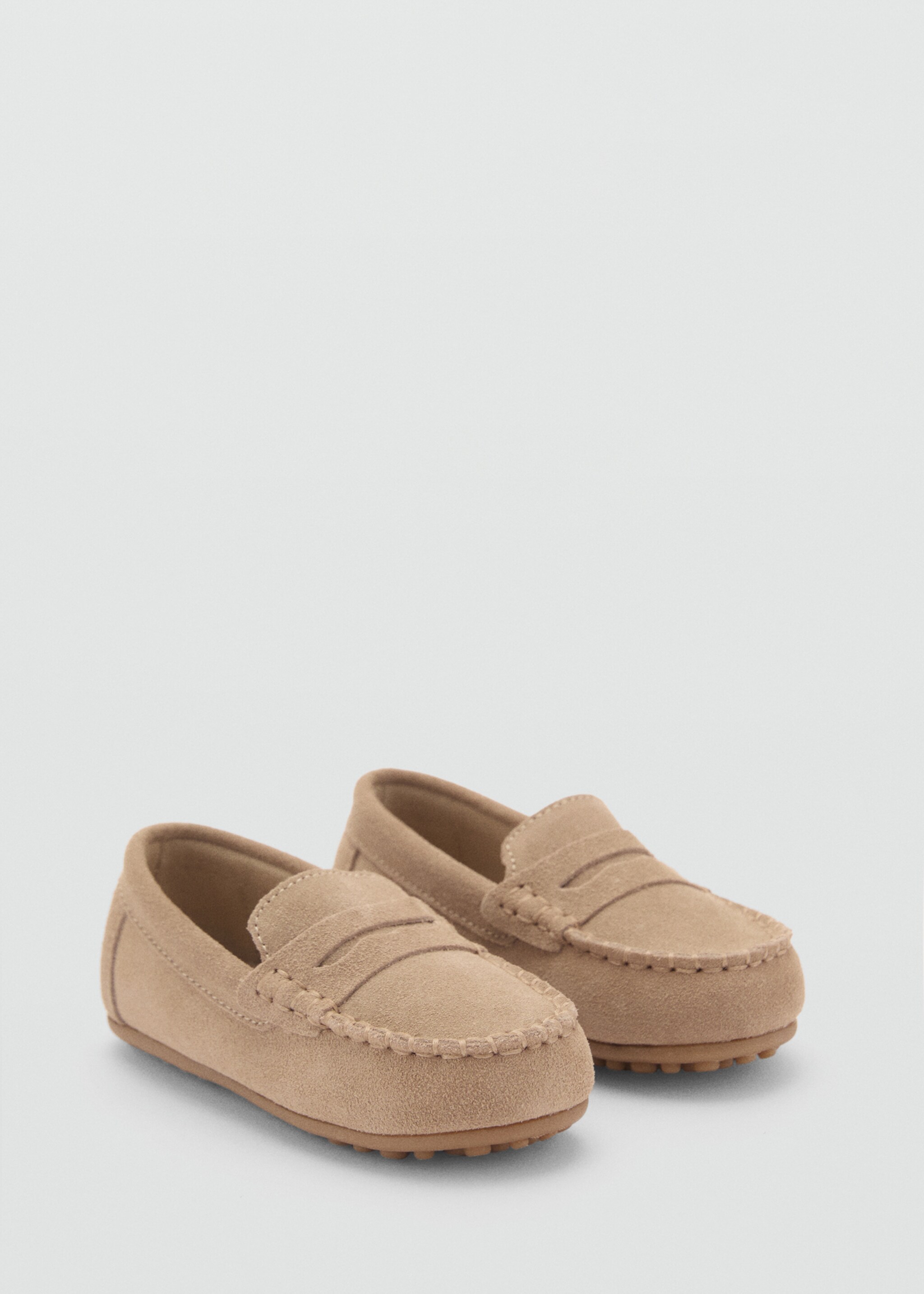 Suede leather loafers - Medium plane