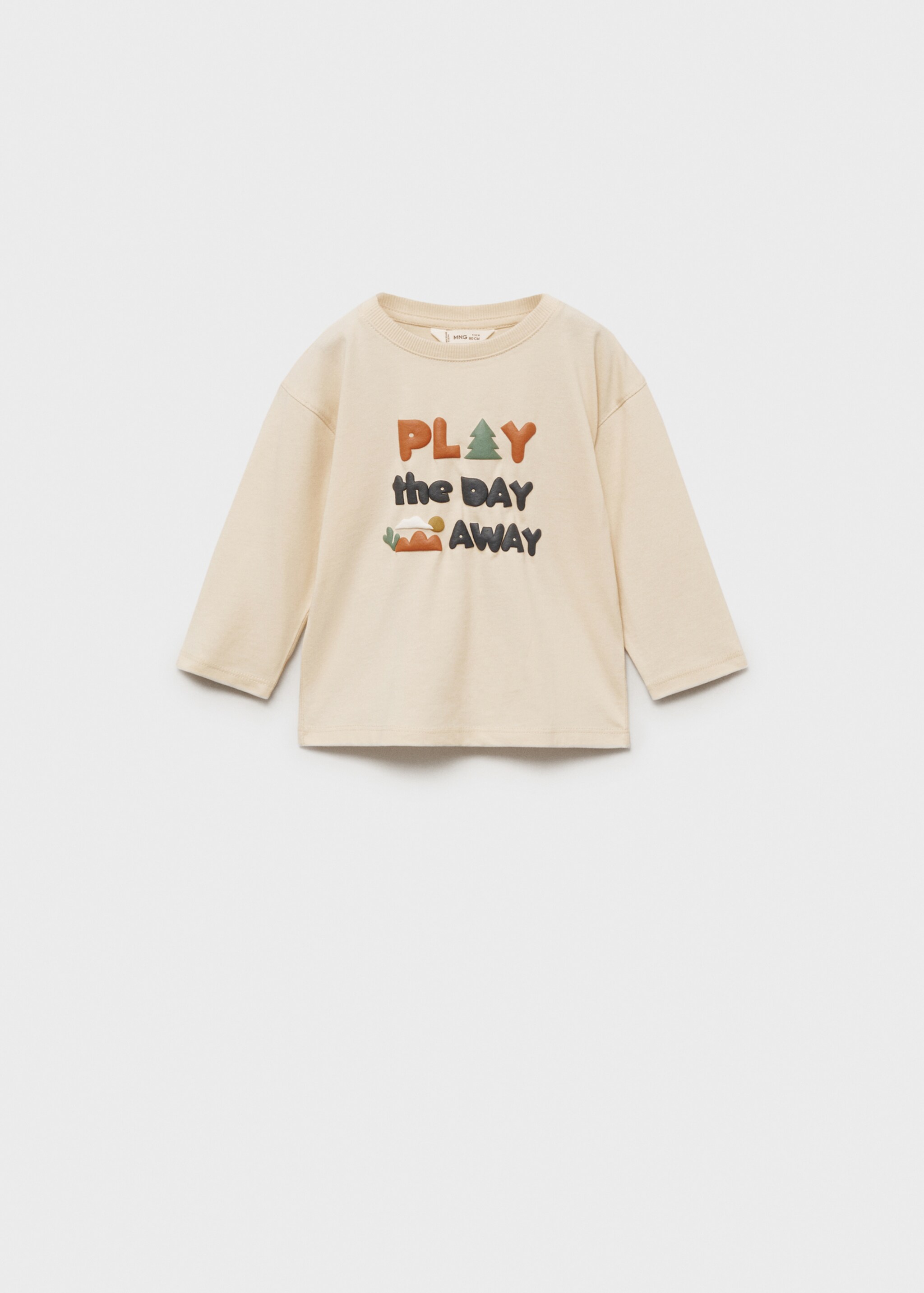 Embossed message t-shirt - Article without model