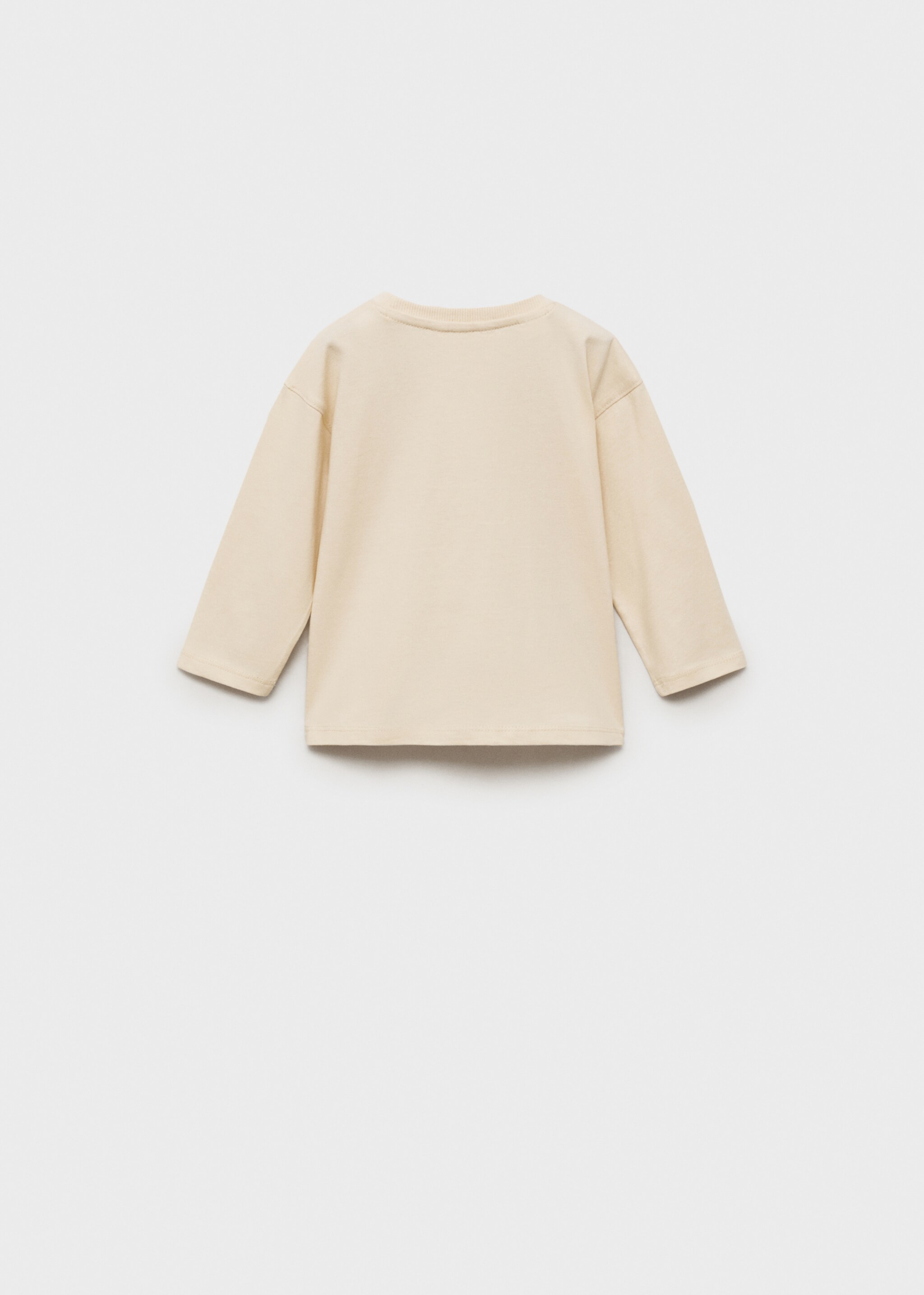 Embossed message t-shirt - Reverse of the article