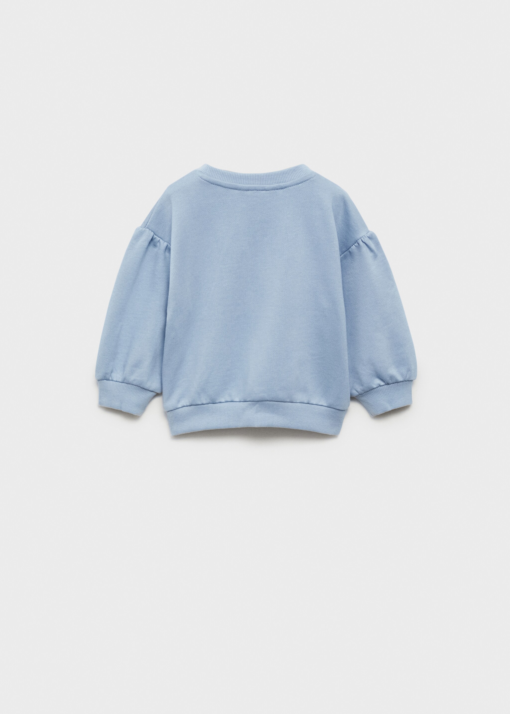 Sudadera algodón mensaje relieve - Reverso del artículo