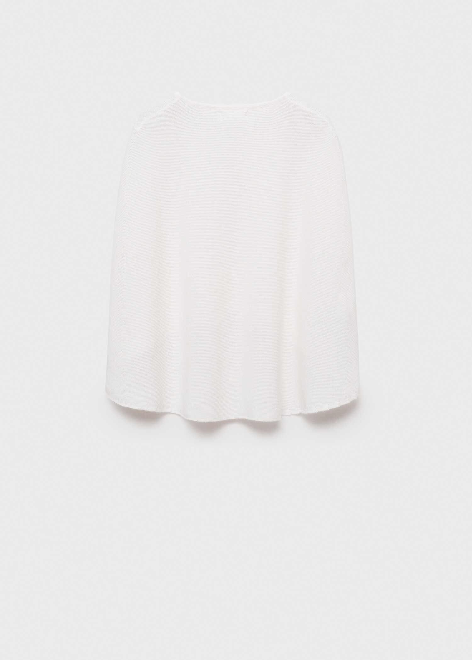 Cotton knit cape - Reverse of the article